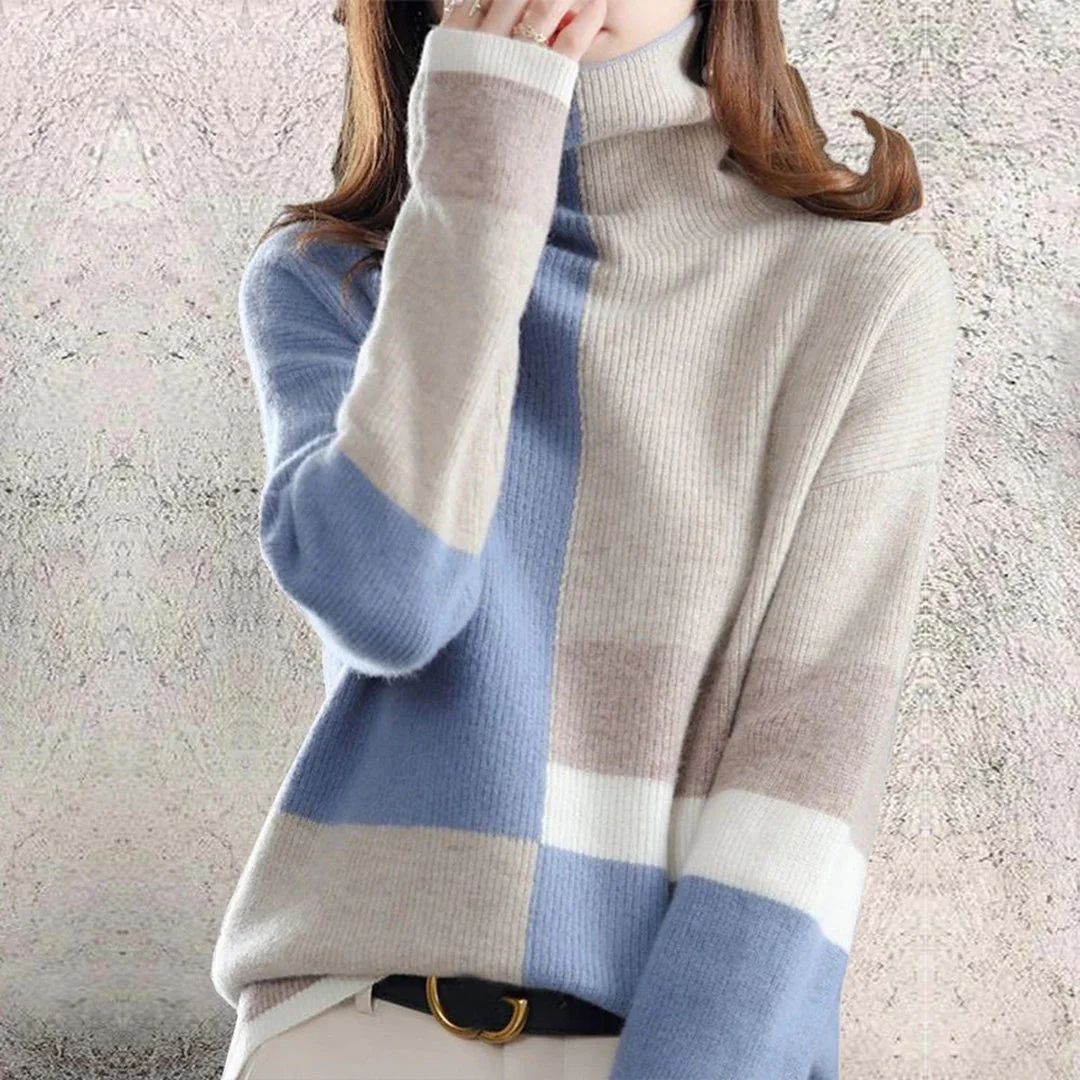 Joanna - Sweter z Wysokim Kołnierzem - Image 8