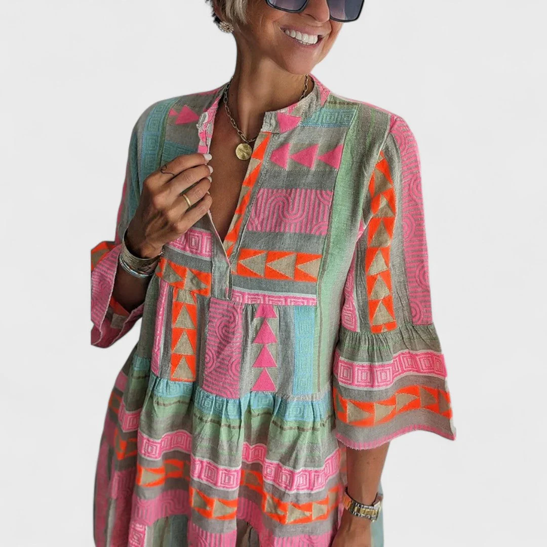 Juliane - Sukienka boho z falbanami - Image 2