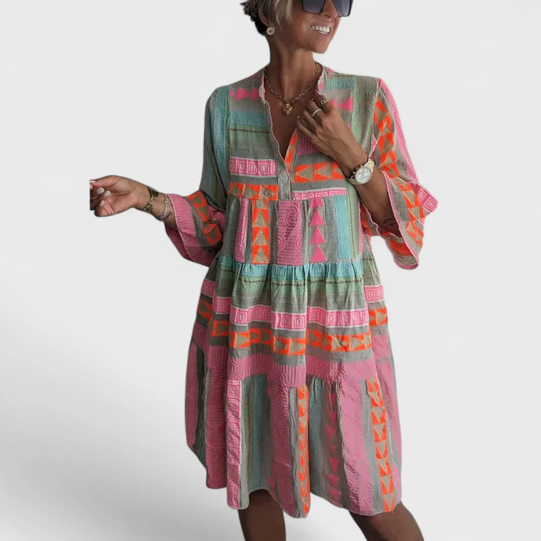 Juliane - Sukienka boho z falbanami - Image 3