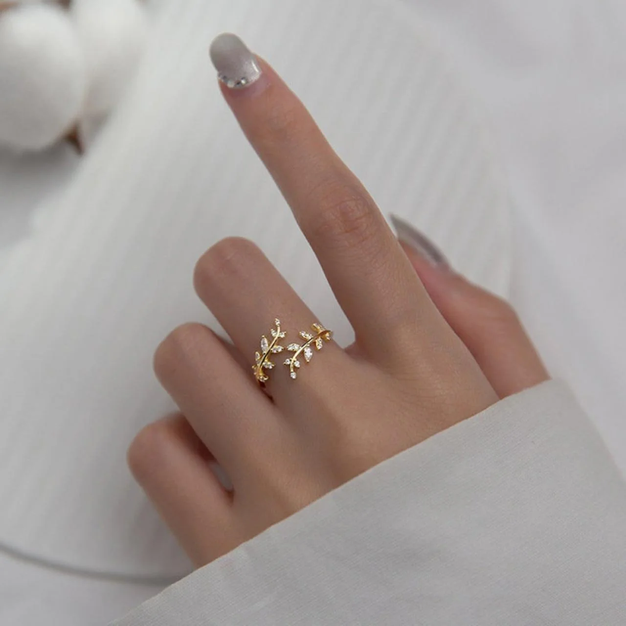 Kaelirisse | Pierścionek z Cyrkonią Złoto 18K - Image 3