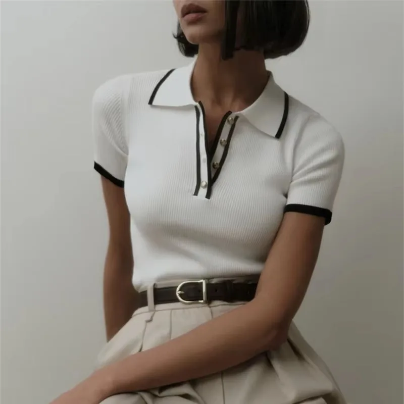 Koszulka polo Linea Contour z bawełny - Image 16