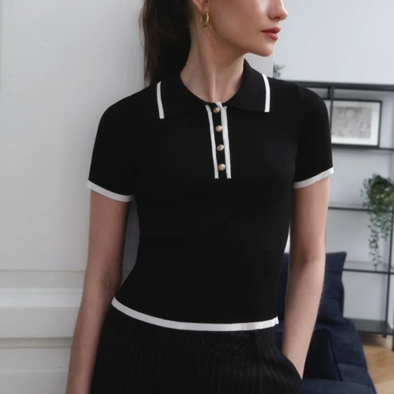 Koszulka polo Linea Contour z bawełny - Image 17