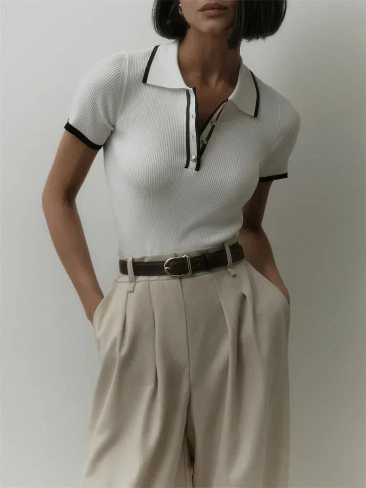 Koszulka polo Linea Contour z bawełny - Image 21