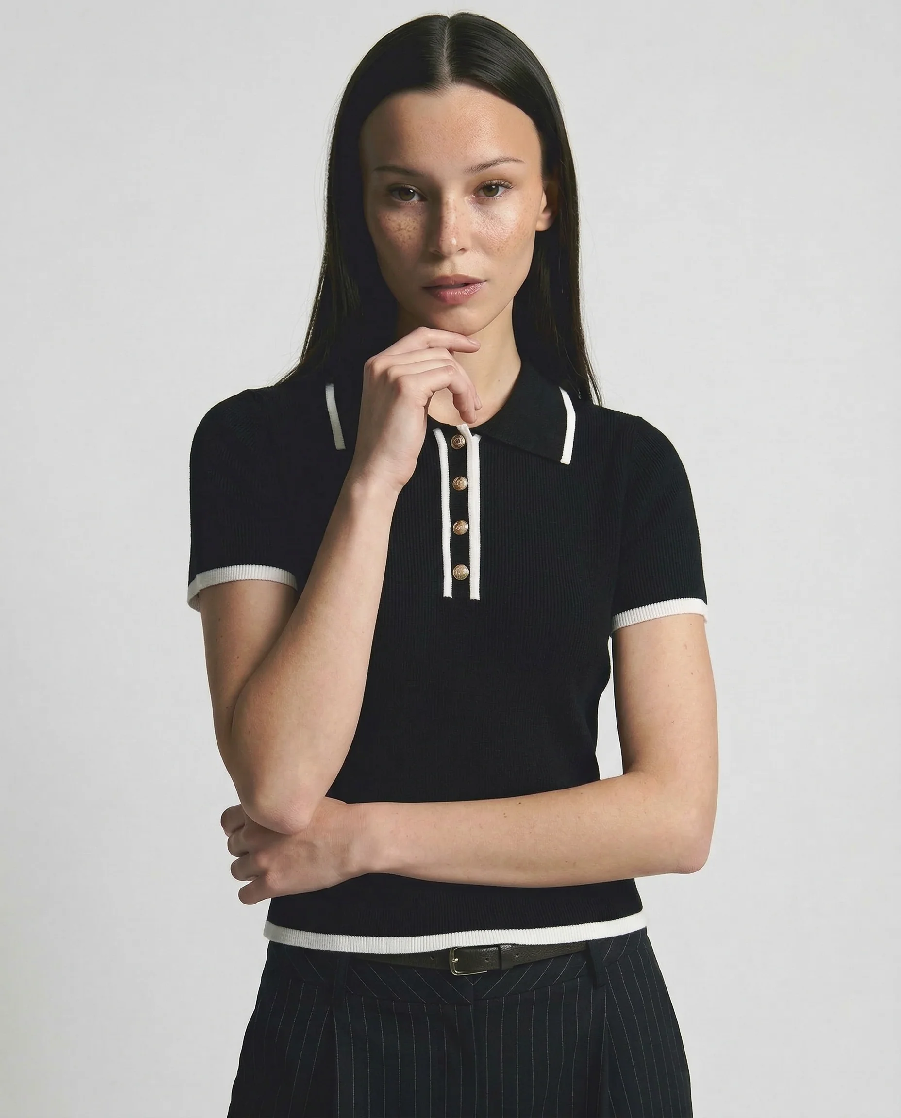 Koszulka polo Linea Contour z bawełny - Image 5