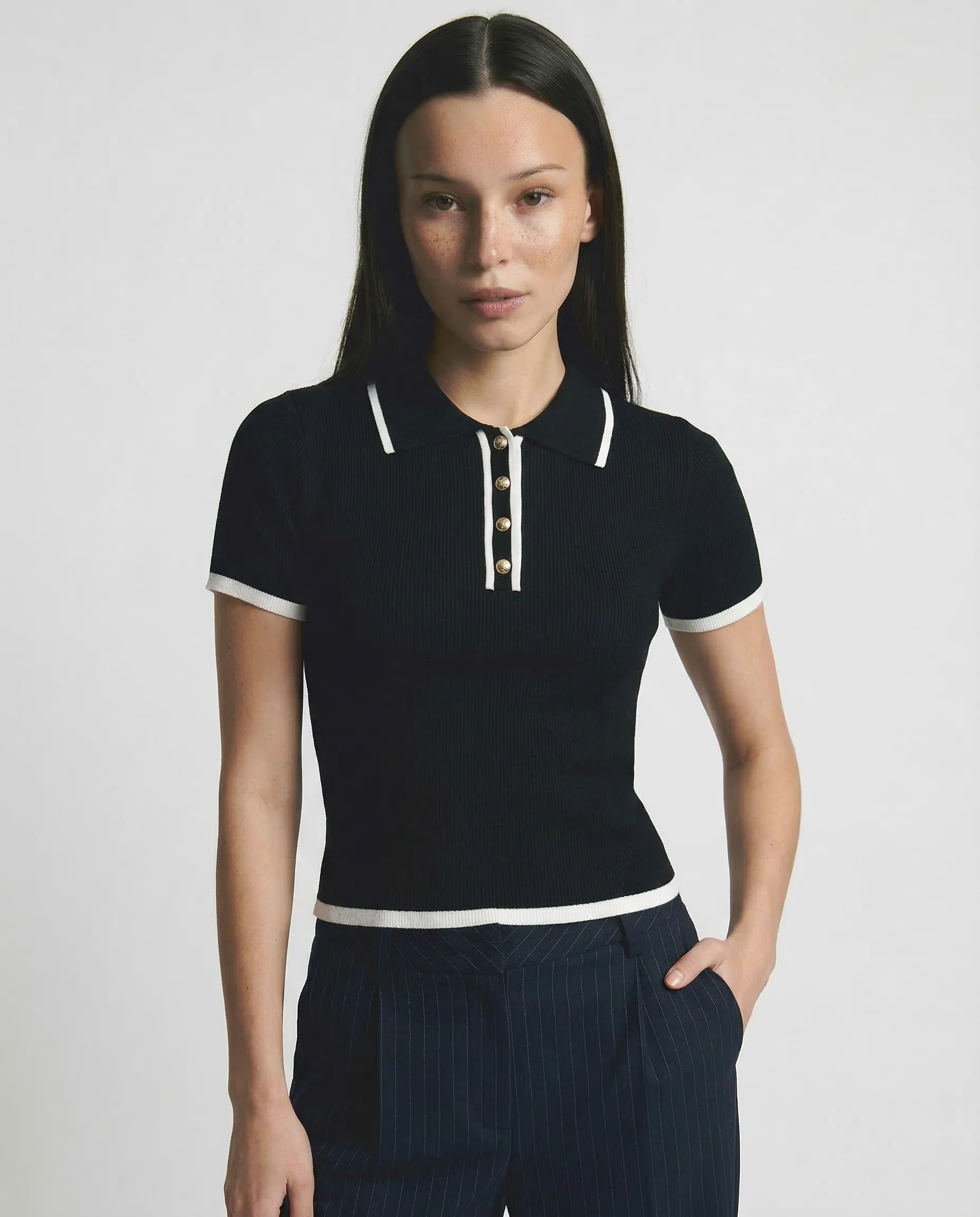 Koszulka polo Linea Contour z bawełny - Image 6