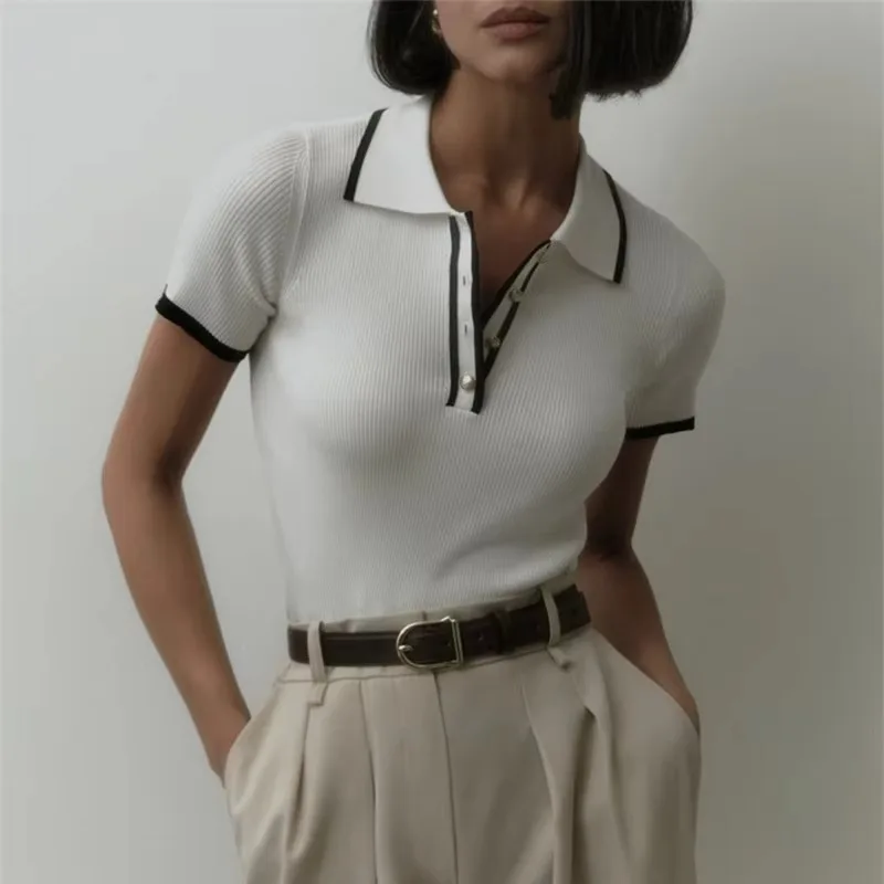 Koszulka polo Linea Contour z bawełny - Image 7