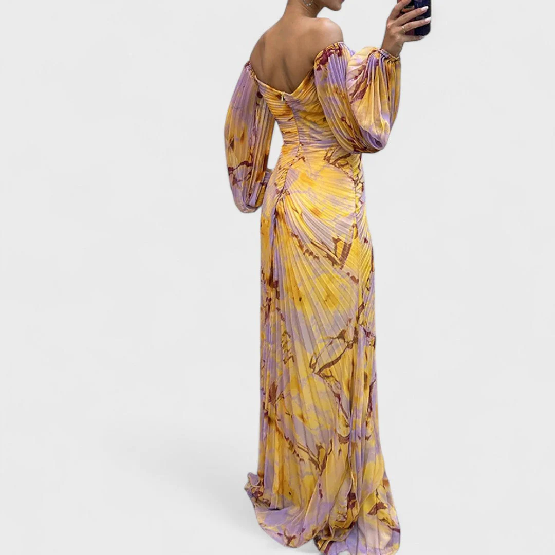 Kristine - Elegancka sukienka z dekoltem w serek - Image 2