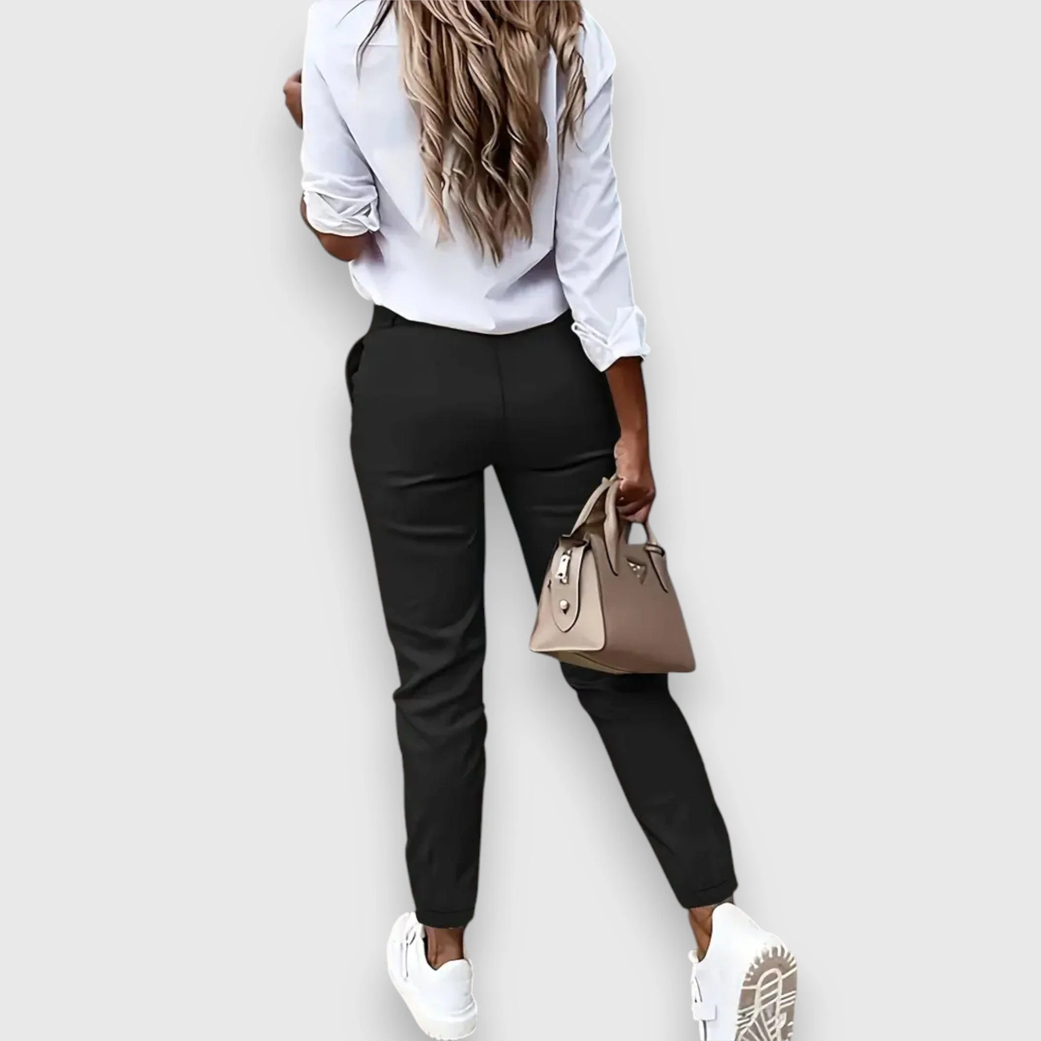 Lina – Spodnie jogger slim fit w stylu biznesowym - Image 2