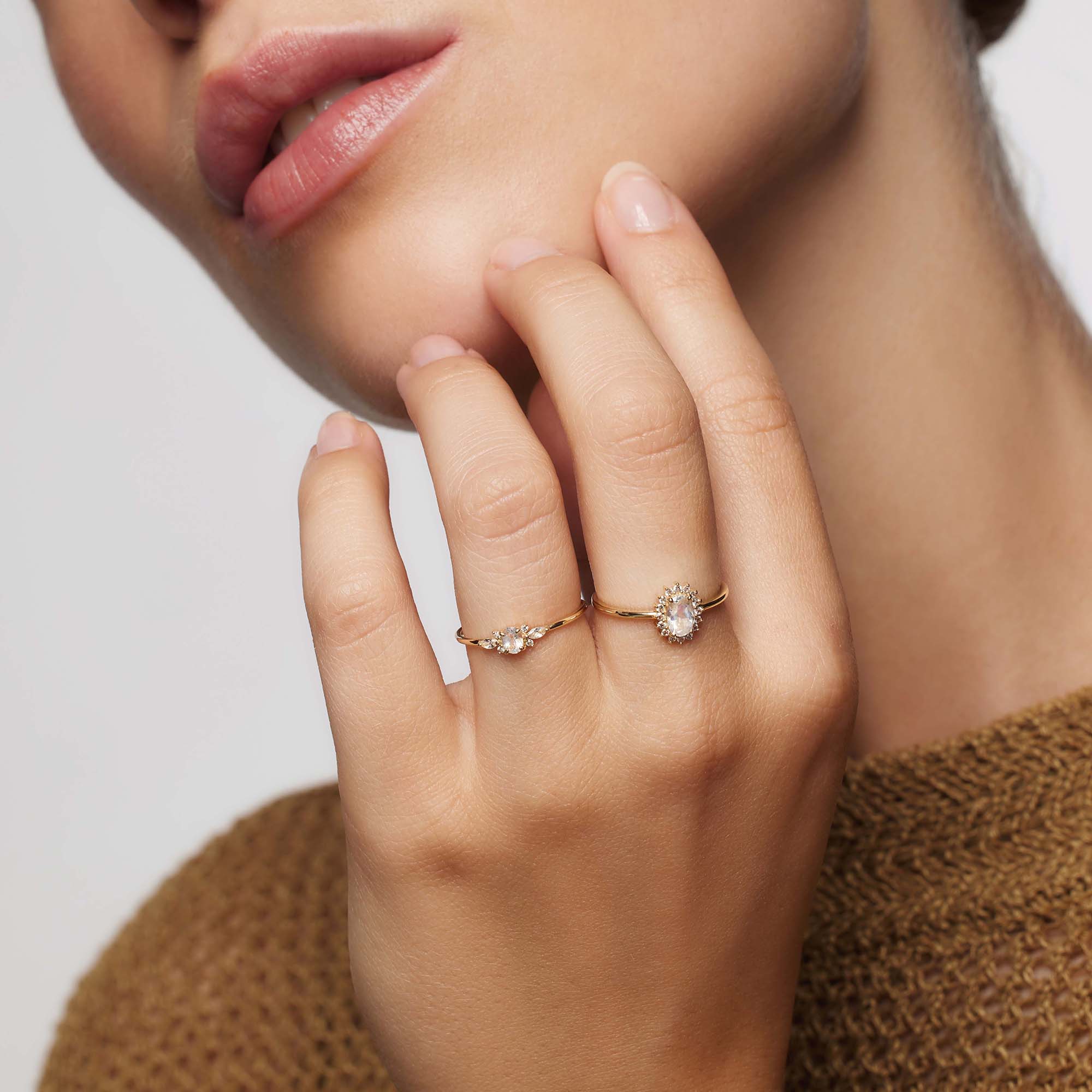 Lioravelle | Pierścionek z Fioletowym Diamentem w Złocie 18k - Image 3