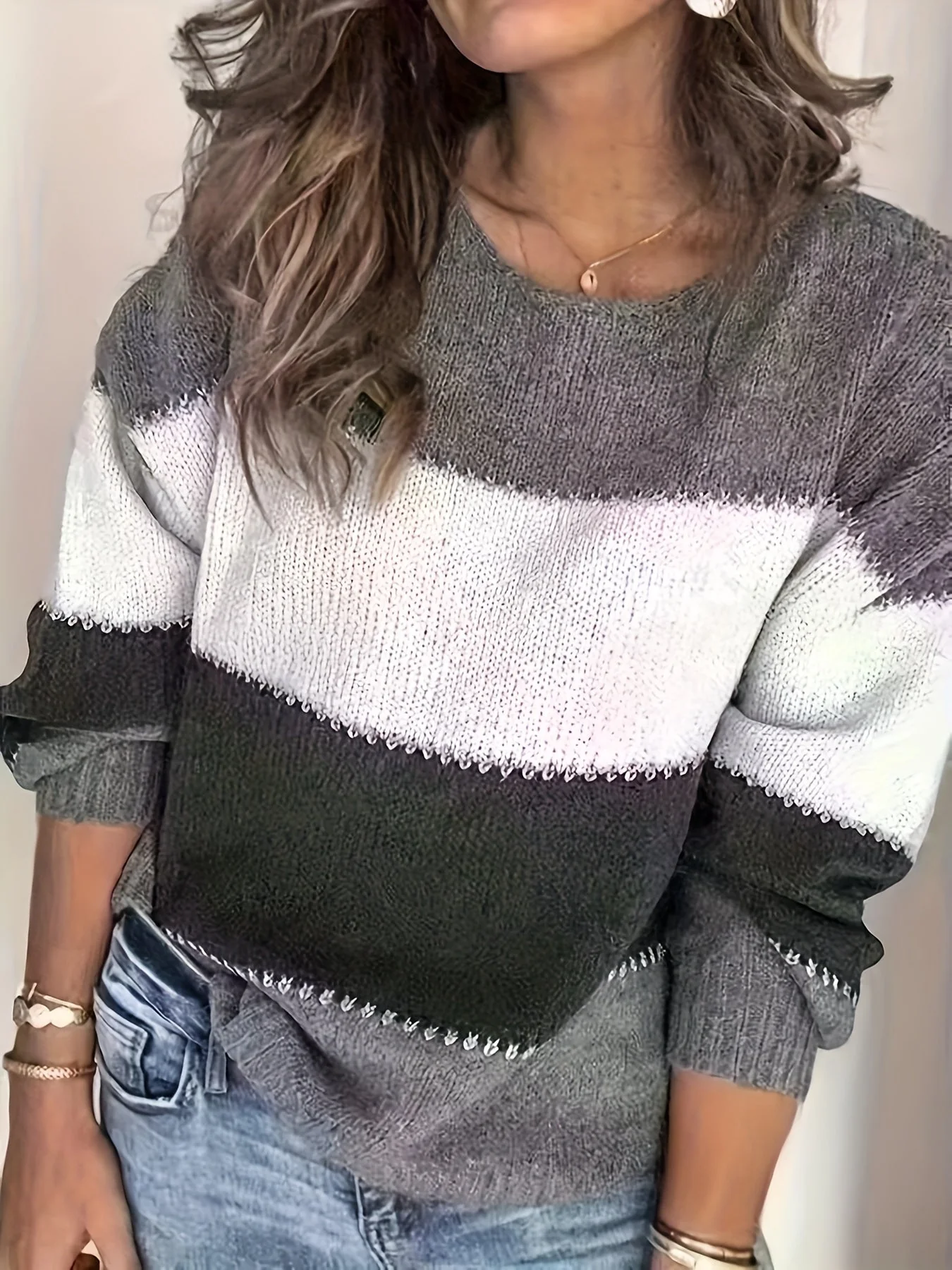 Livia - Sweter Color Block - Image 5