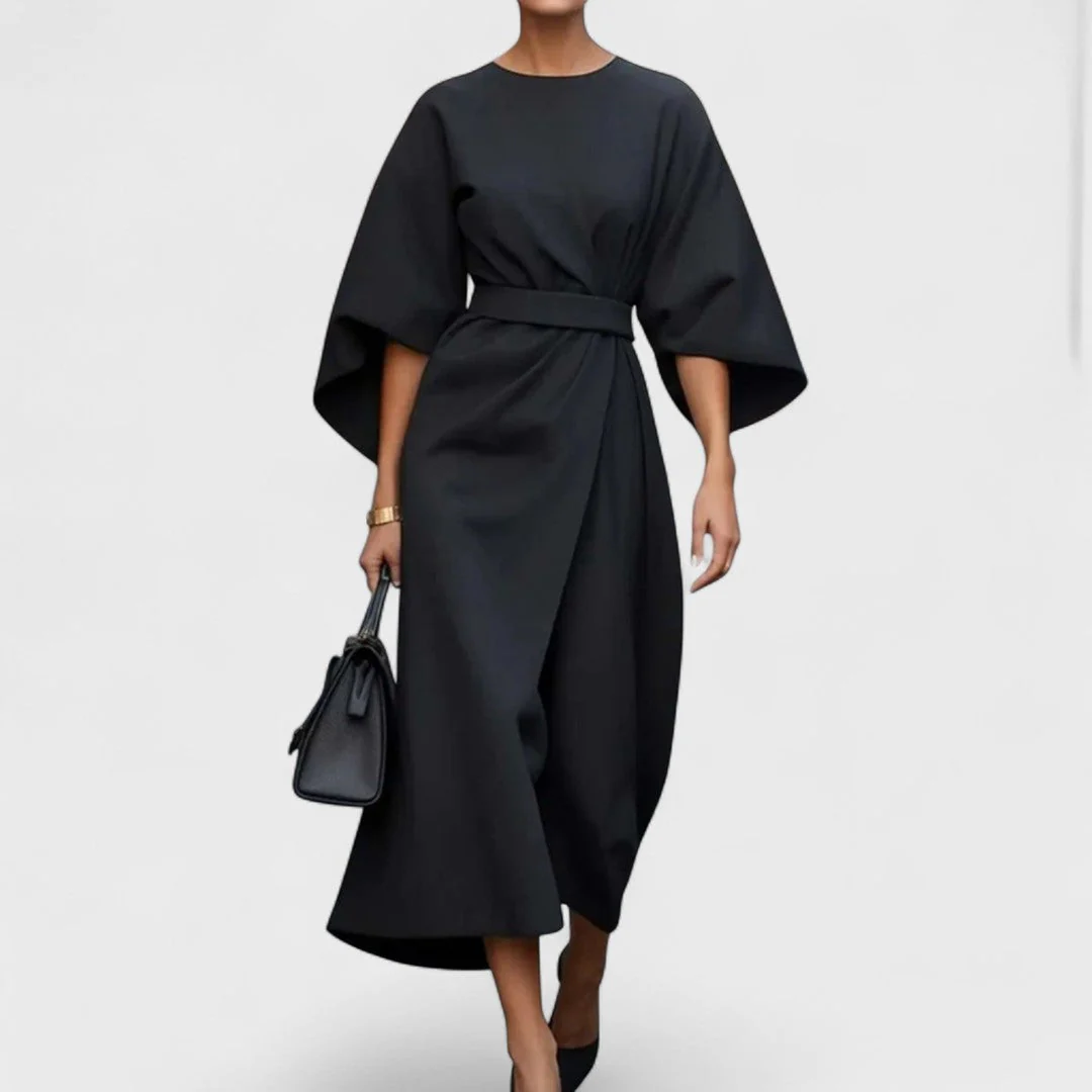 Louise - Elegancka sukienka z paskiem - Image 4