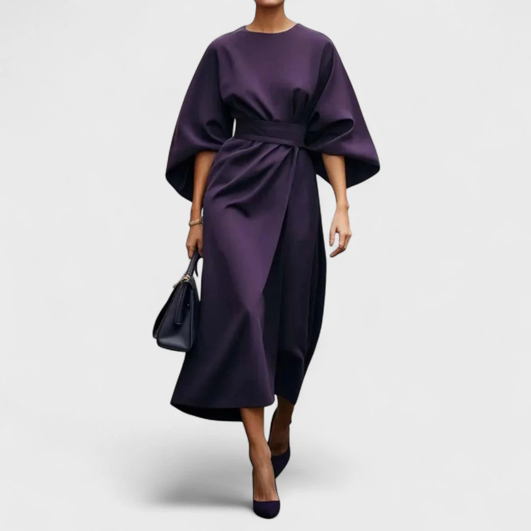 Louise - Elegancka sukienka z paskiem - Image 7