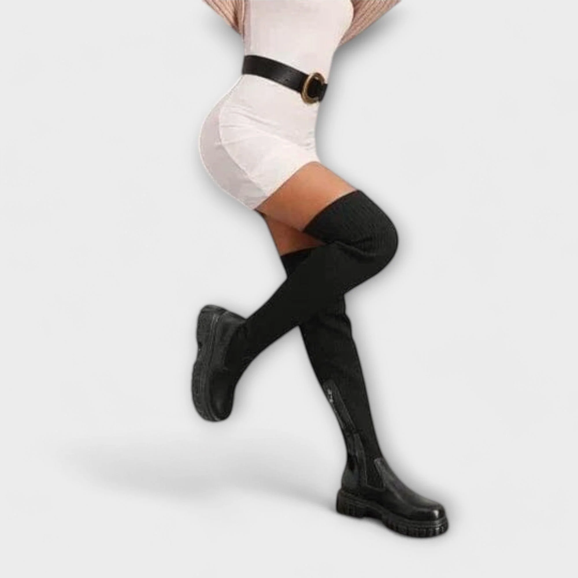 Lureva – Kozaki Overknee z Chunky Sole - Image 2
