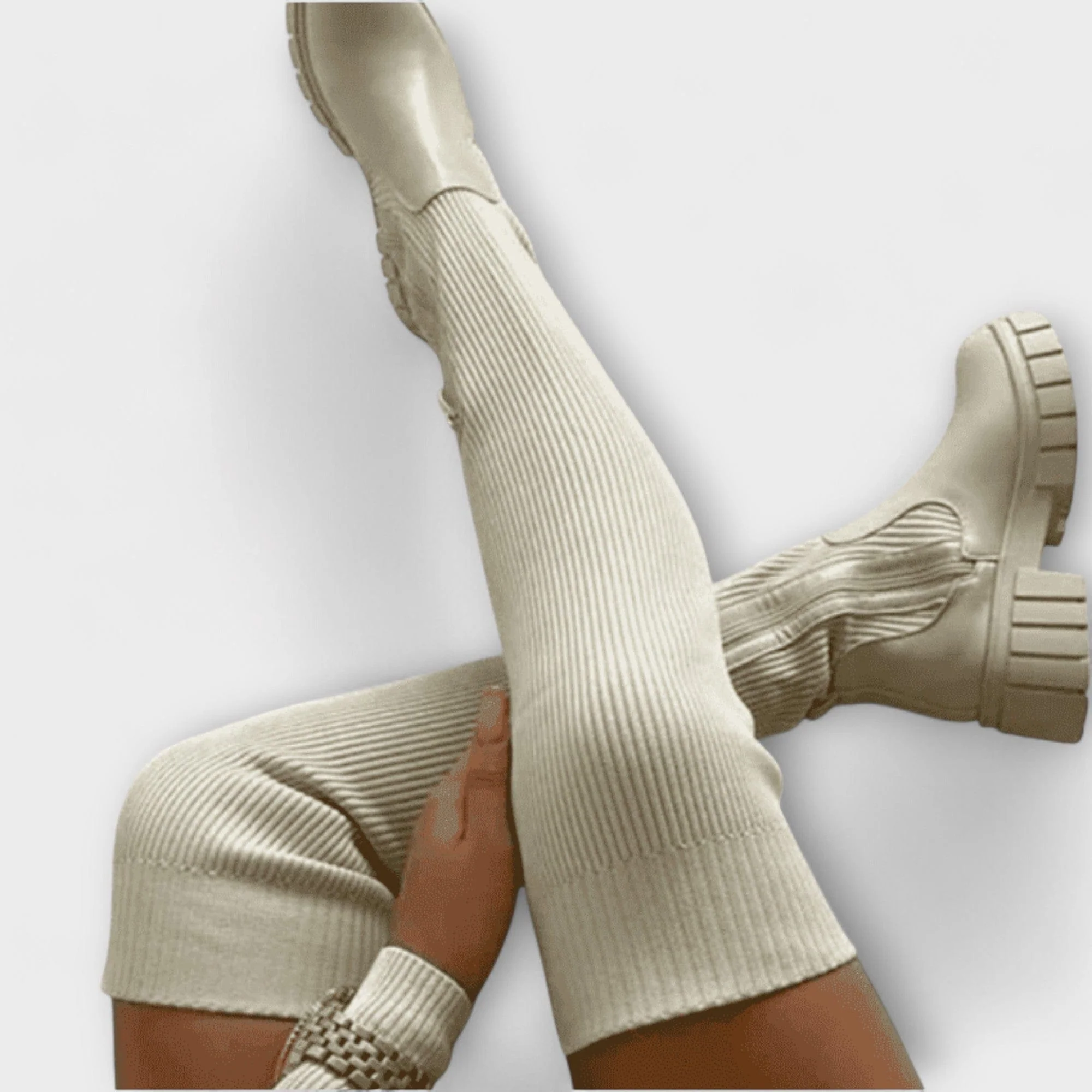 Lureva – Kozaki Overknee z Chunky Sole - Image 3