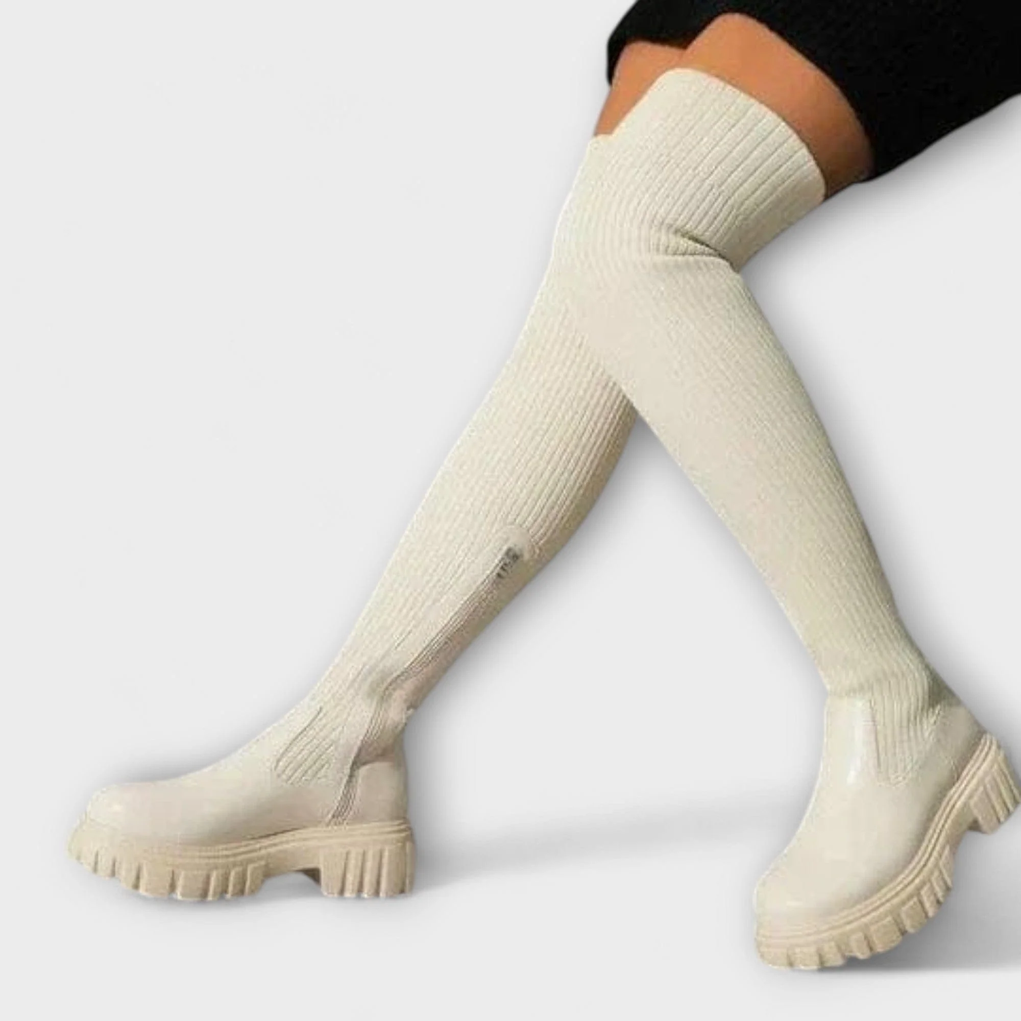 Lureva – Kozaki Overknee z Chunky Sole - Image 5