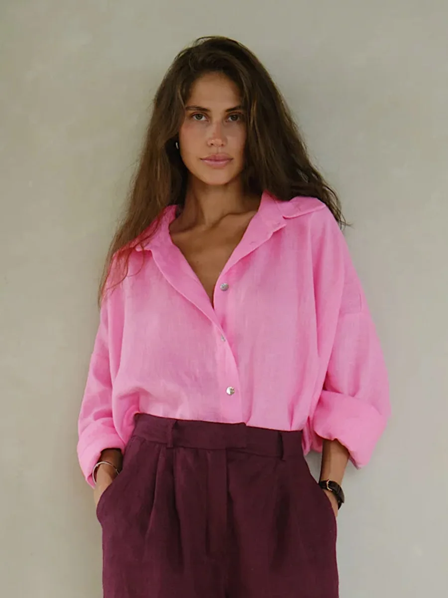 Luźna Koszula Bawełniana - Image 23