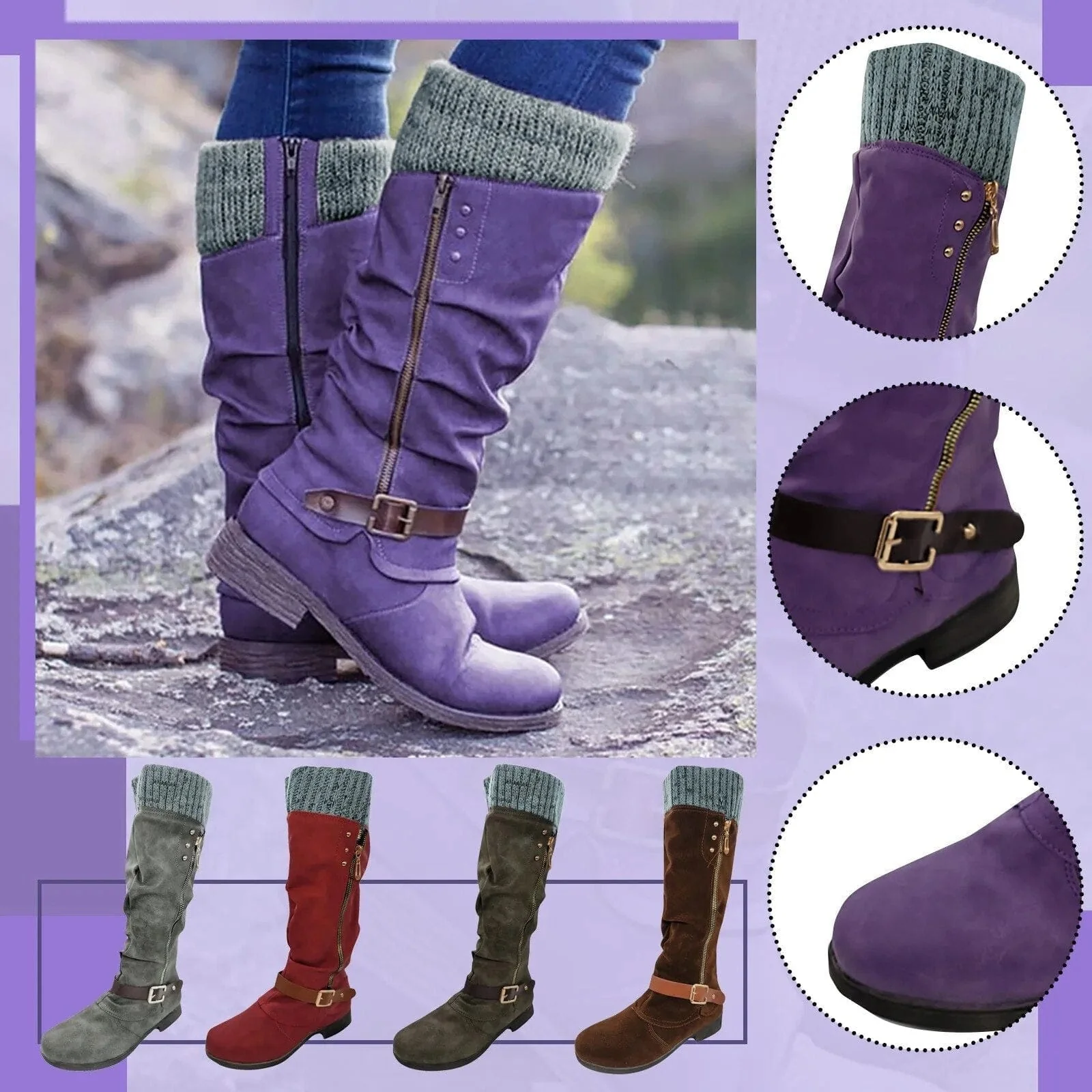 Mabel | Ortopedyczne Botki z Klamrą - Image 7
