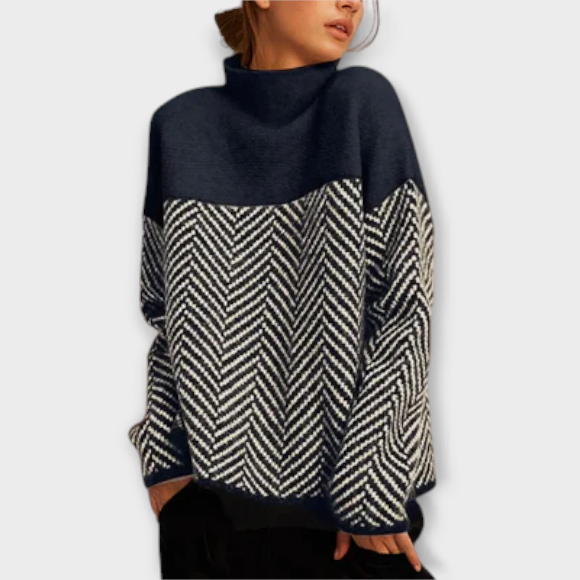 Maeve - Miękki Sweter z Wysokim Kołnierzem - Image 5