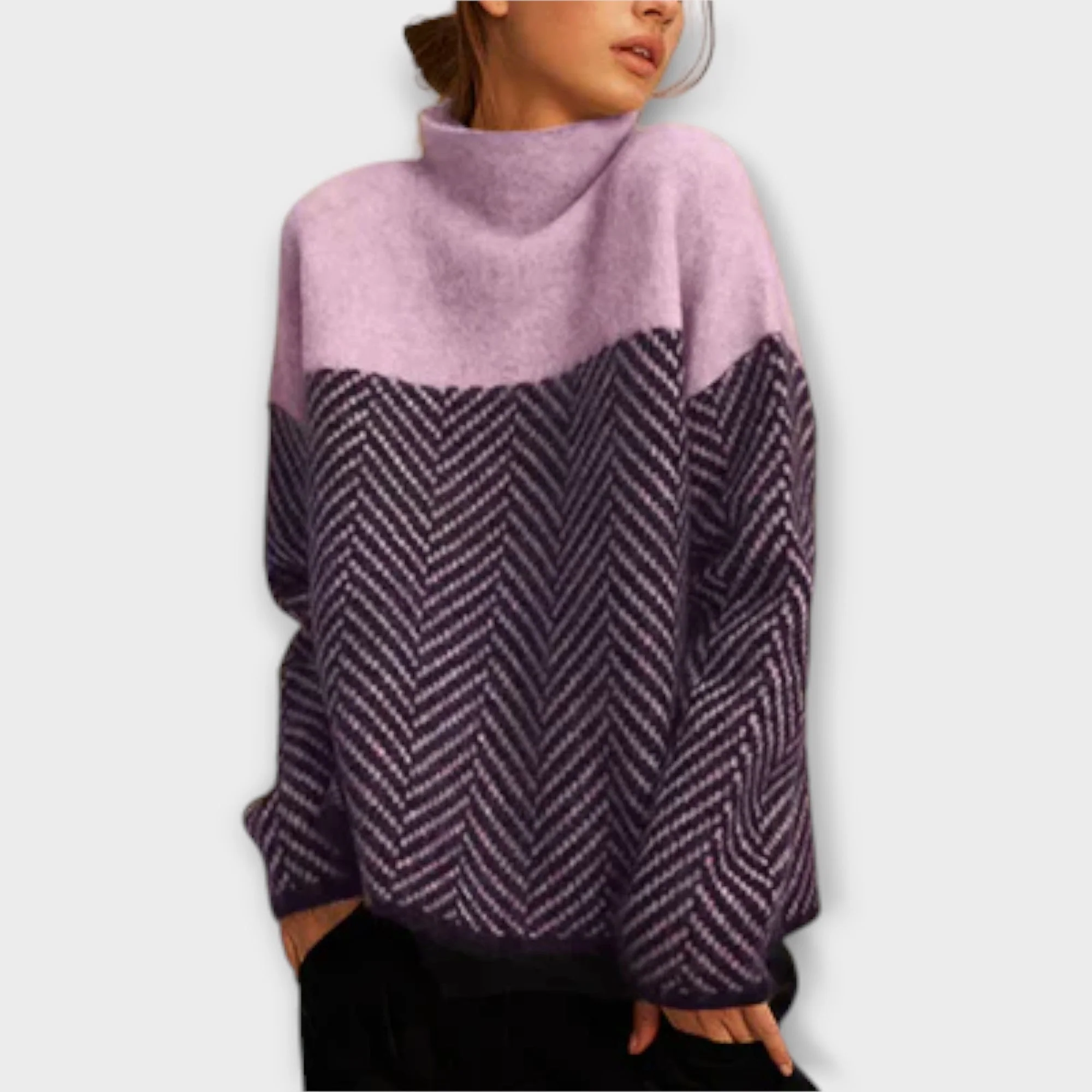 Maeve - Miękki Sweter z Wysokim Kołnierzem - Image 6