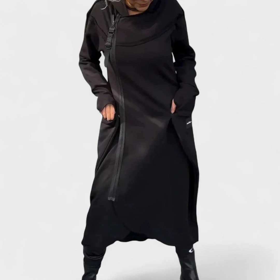 Mana - Długa bluza z kapturem i zamkiem, wykonana z lekkiego i oddychającego materiału - Image 4