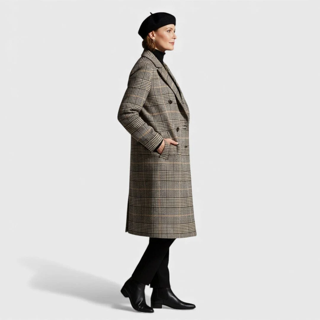 Margaret - Klasyczny płaszcz w kratę - Image 3
