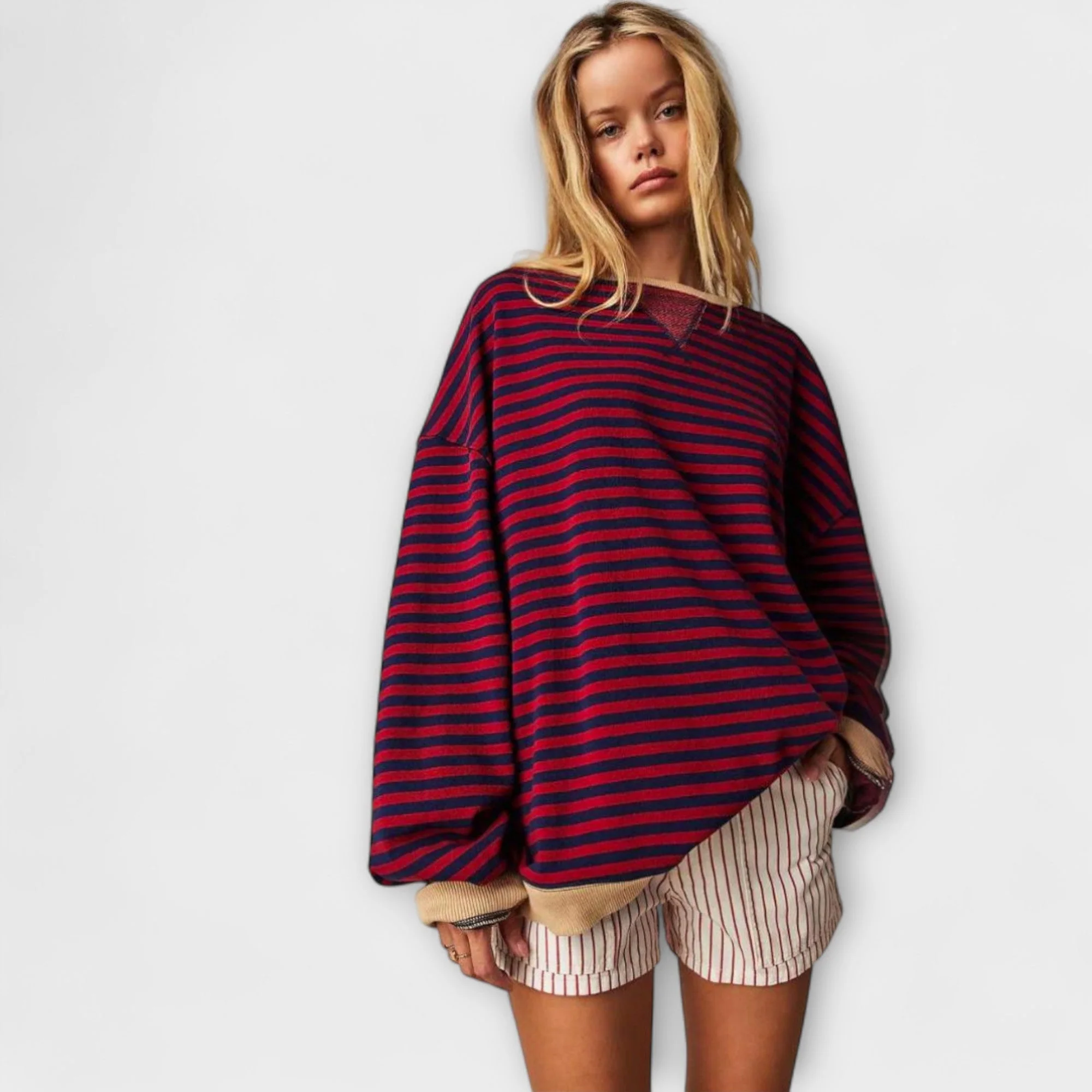 Mary - Sweter Oversize w Paski - Image 4