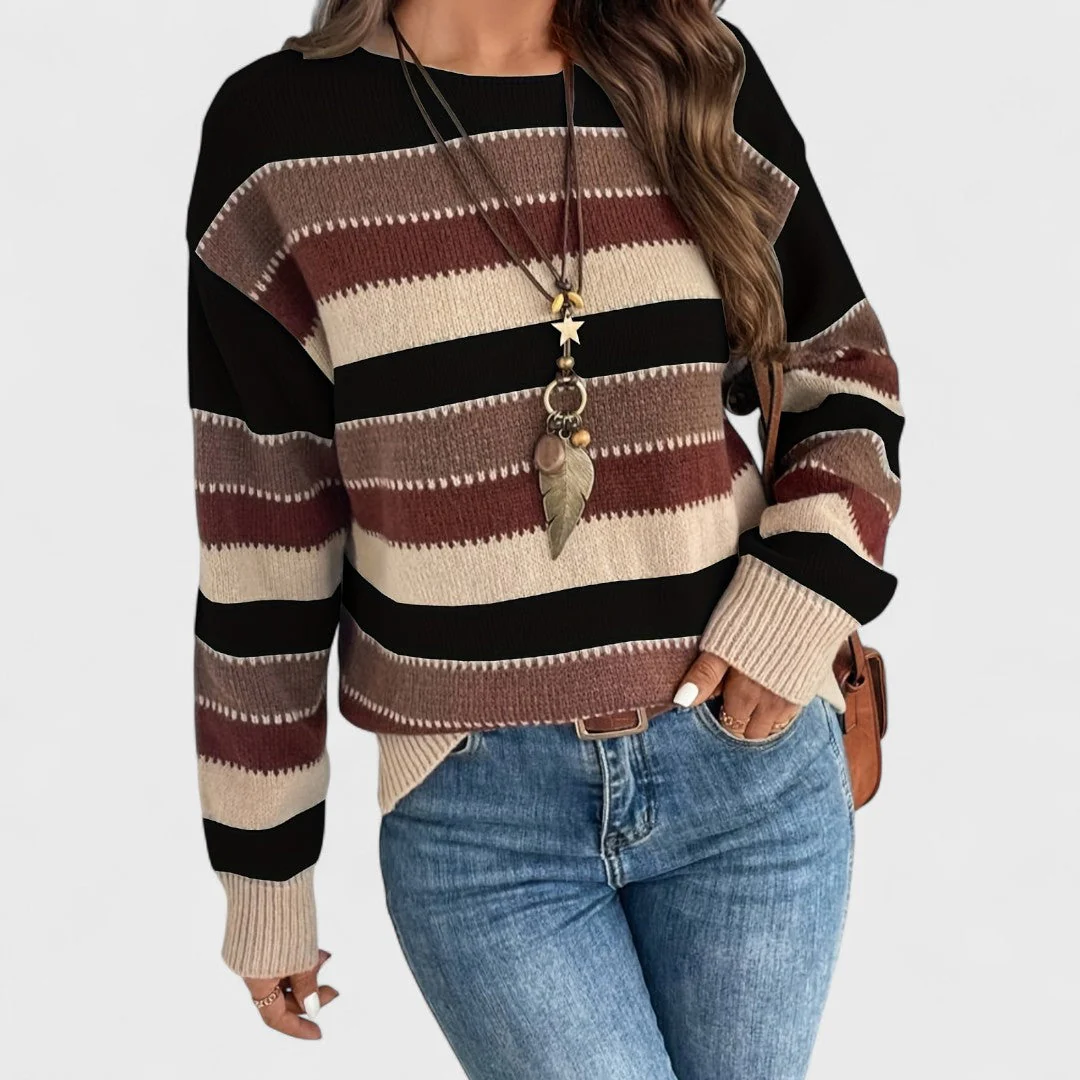 Maryanna - Casualny Sweter Vintage dla Kobiet - Image 3