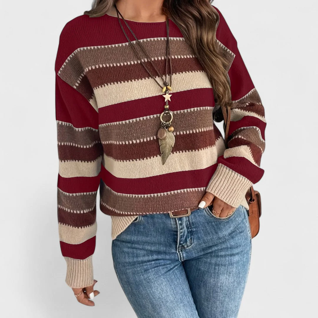 Maryanna - Casualny Sweter Vintage dla Kobiet - Image 4