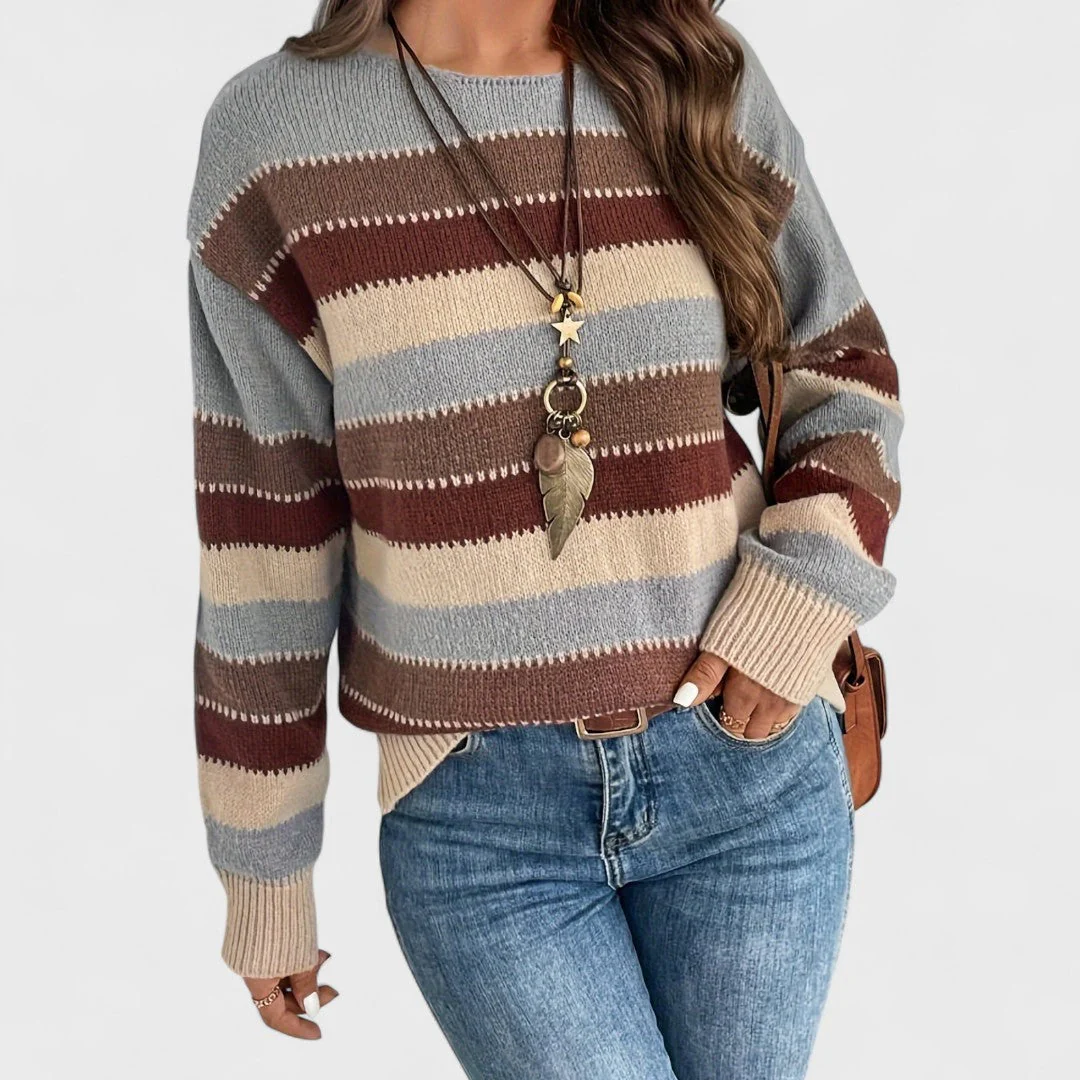 Maryanna - Casualny Sweter Vintage dla Kobiet - Image 5
