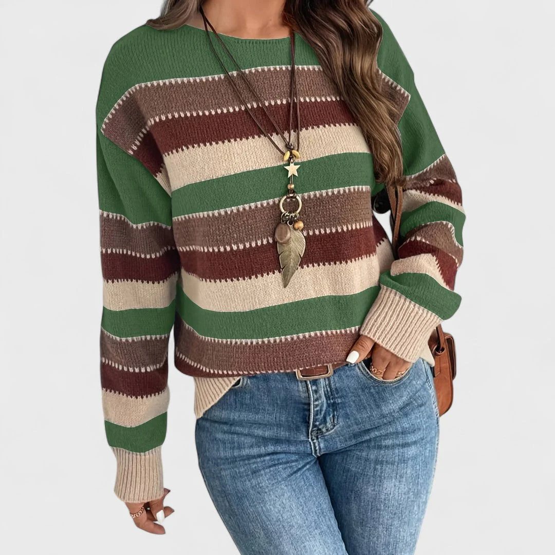 Maryanna - Casualny Sweter Vintage dla Kobiet - Image 7