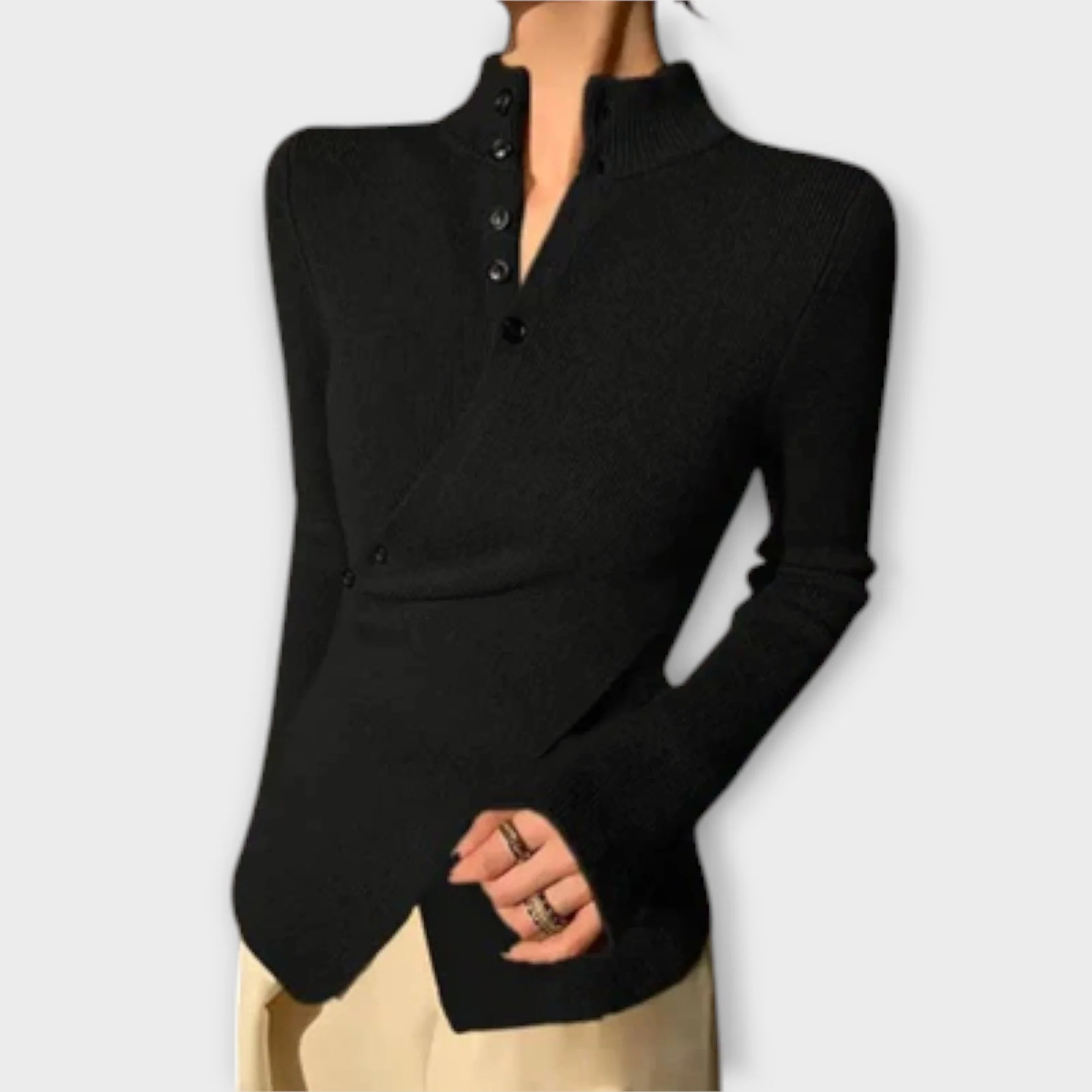 Michiko – Elegancki Sweter Bawełniany - Image 2
