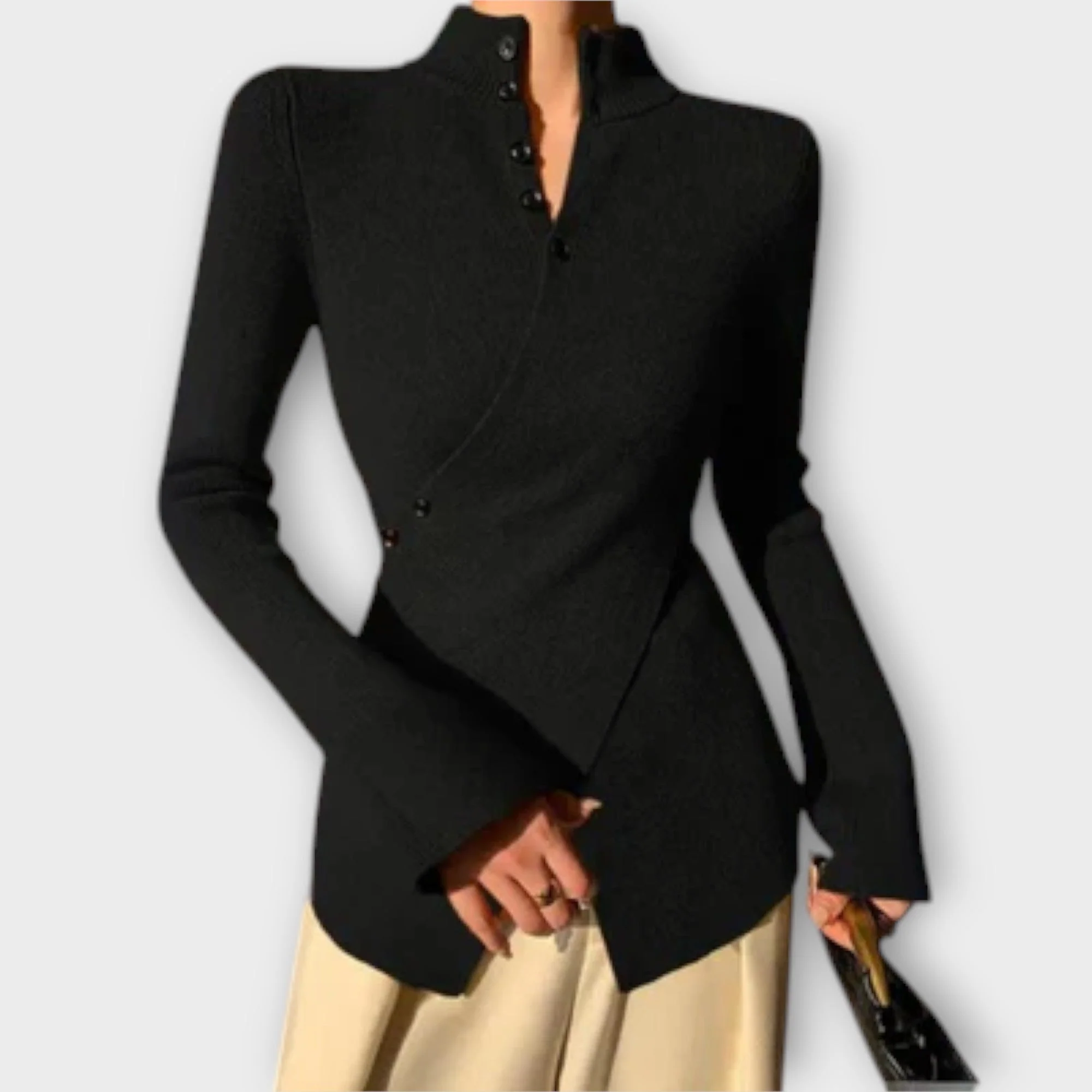 Michiko – Elegancki Sweter Bawełniany - Image 3