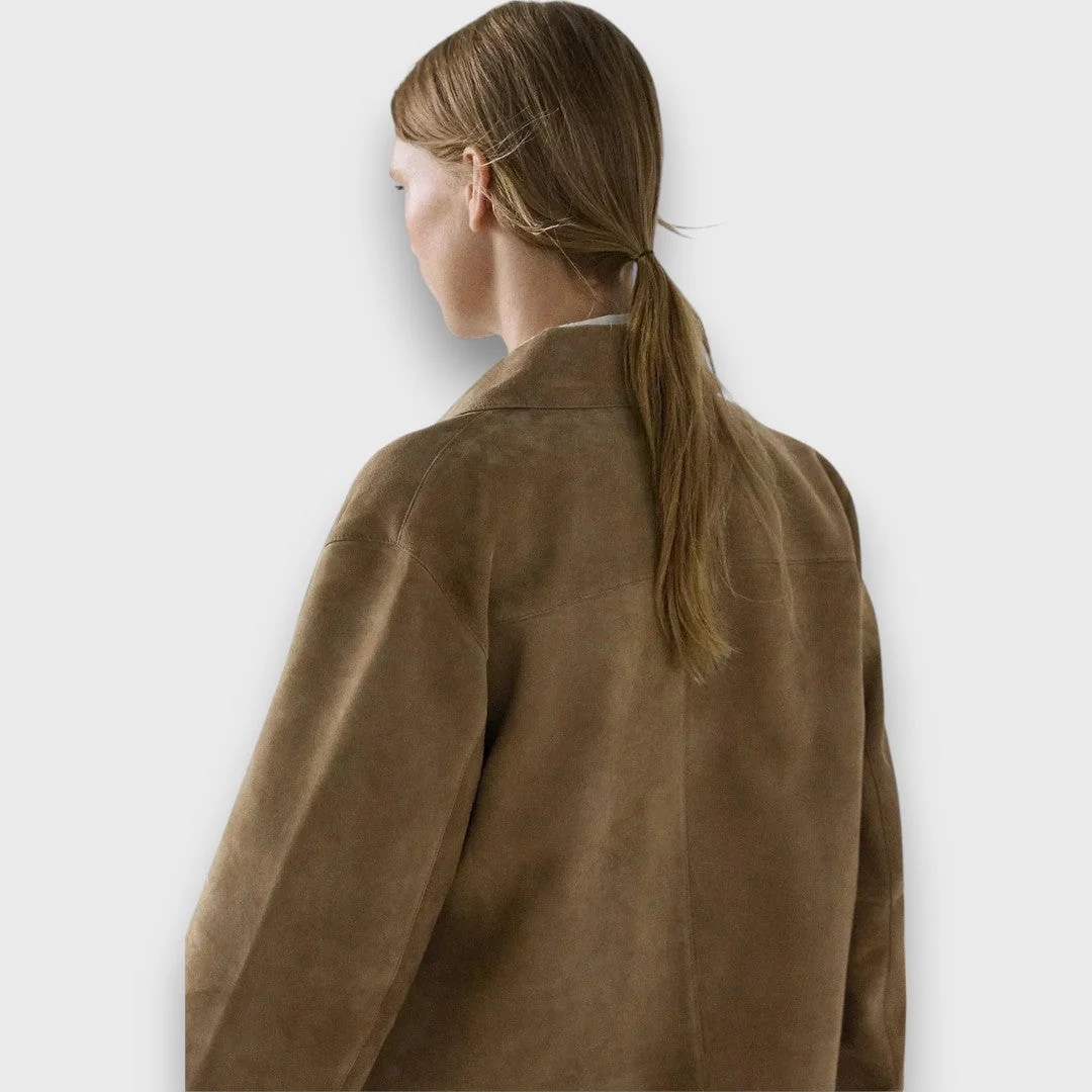 Naomi – Elegancka kurtka z zamszu o klasycznym kroju - Image 7