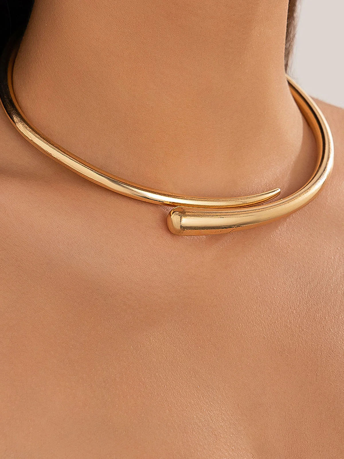 Niebo | Naszyjnik Choker Otwarty w Kształcie Kropli - Image 2