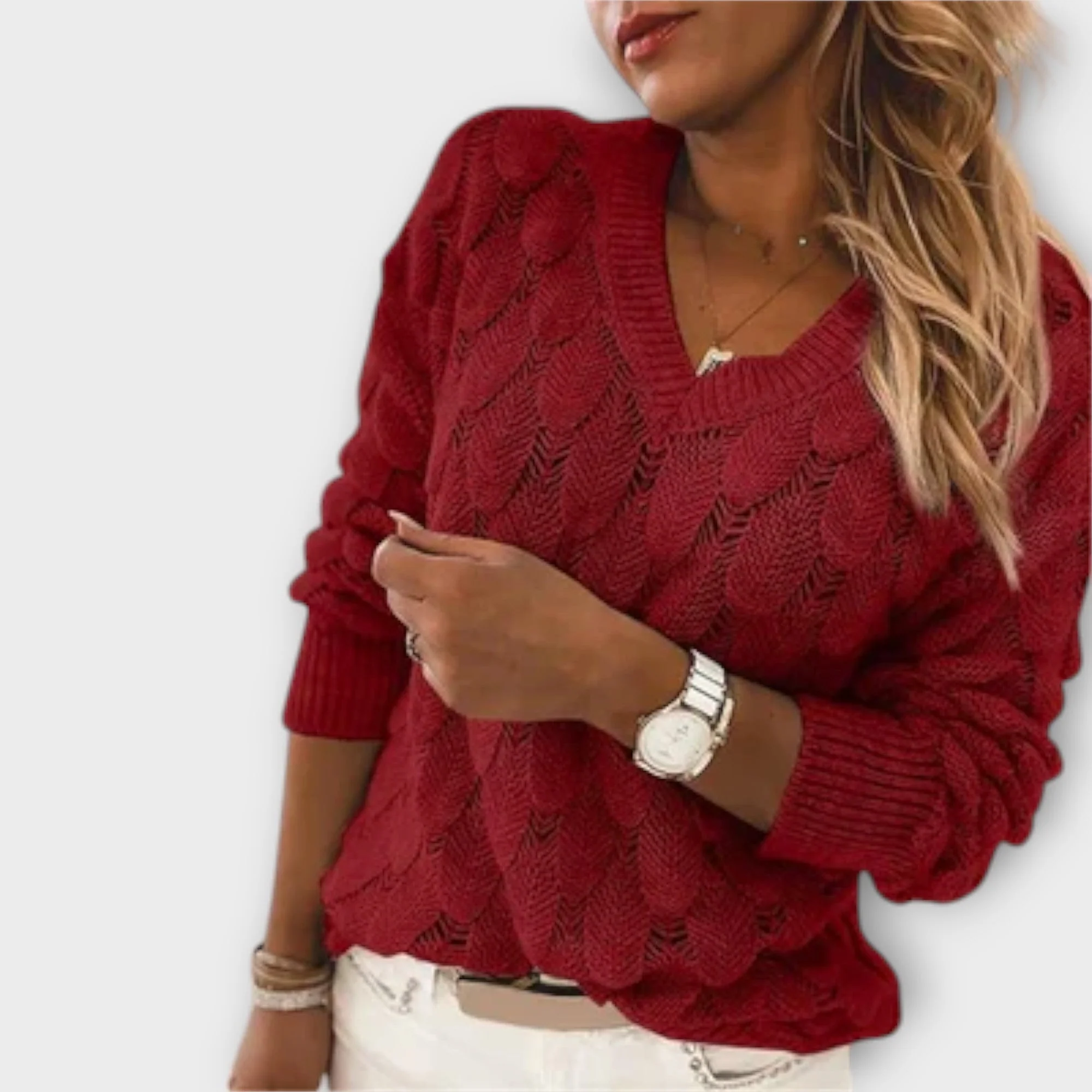 Noemier - Sweter z dekoltem w serek - Image 3