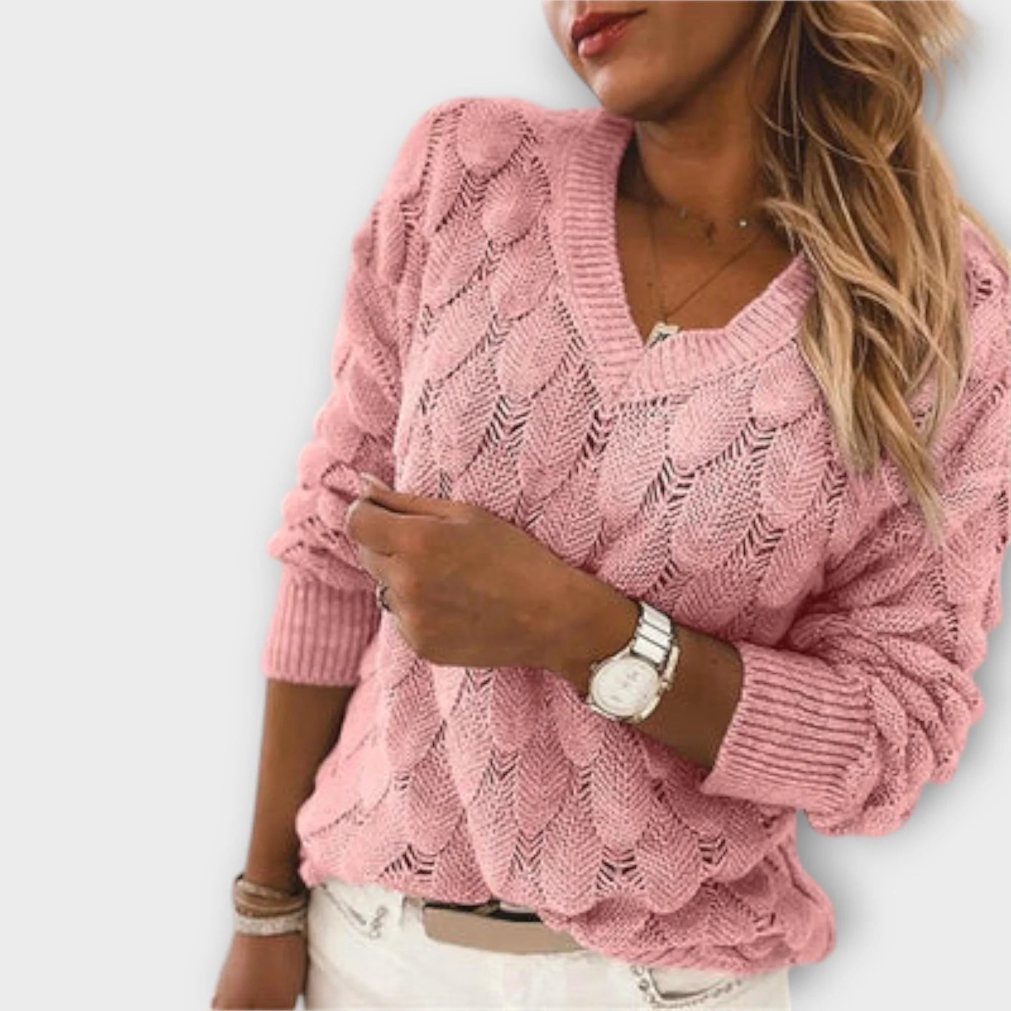 Noemier - Sweter z dekoltem w serek - Image 4