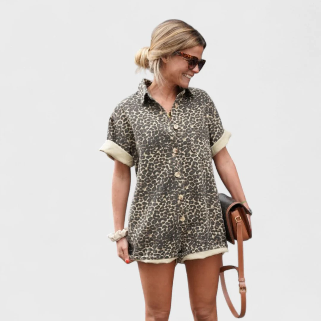 Nonette - Sukienka koszulowa w print leopardzi - Image 6