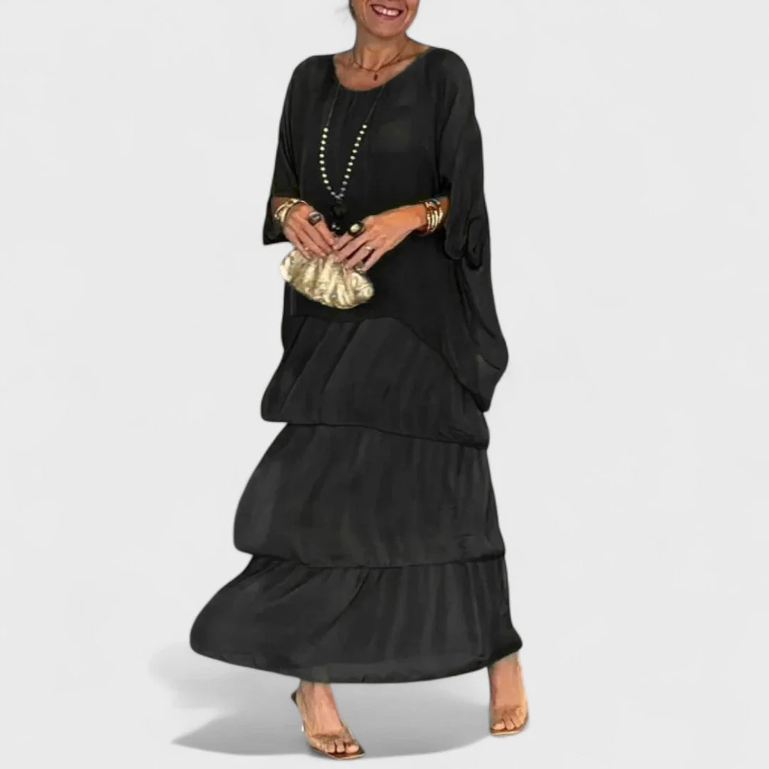 Nora - Elegancka sukienka casual boho z chiffon - Image 2
