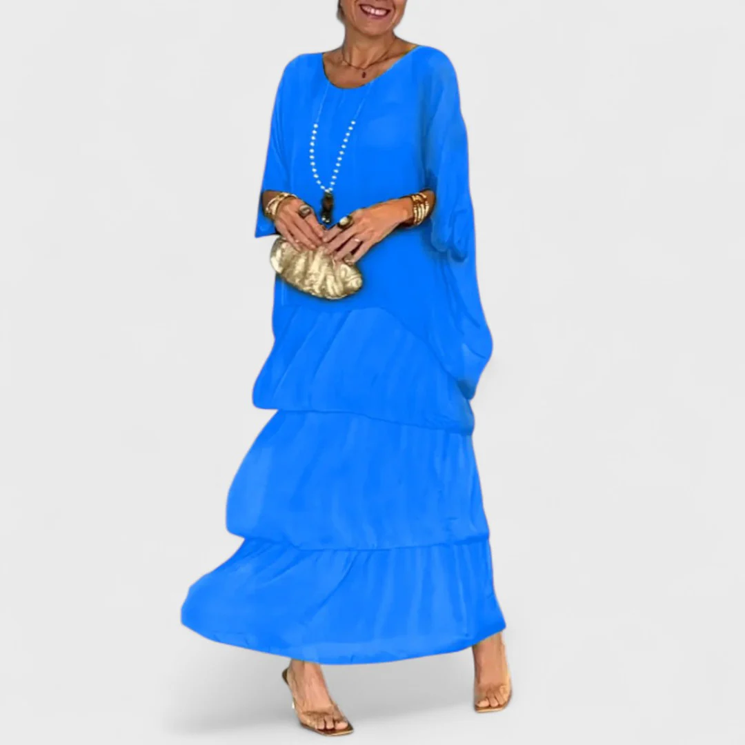 Nora - Elegancka sukienka casual boho z chiffon - Image 4