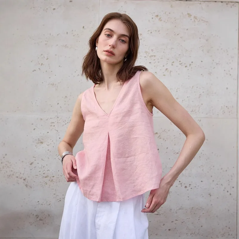 Odwracalna kamizelka z chambray - Image 3