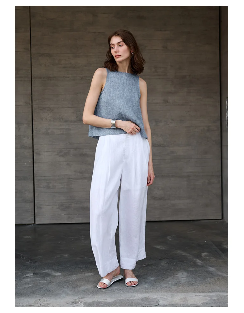 Odwracalna kamizelka z chambray - Image 6