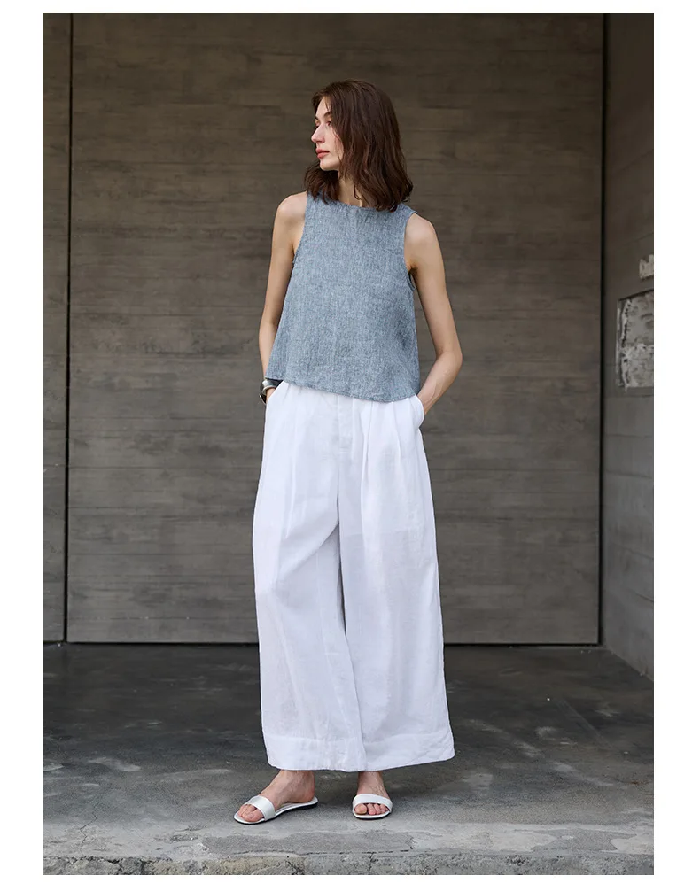 Odwracalna kamizelka z chambray - Image 7