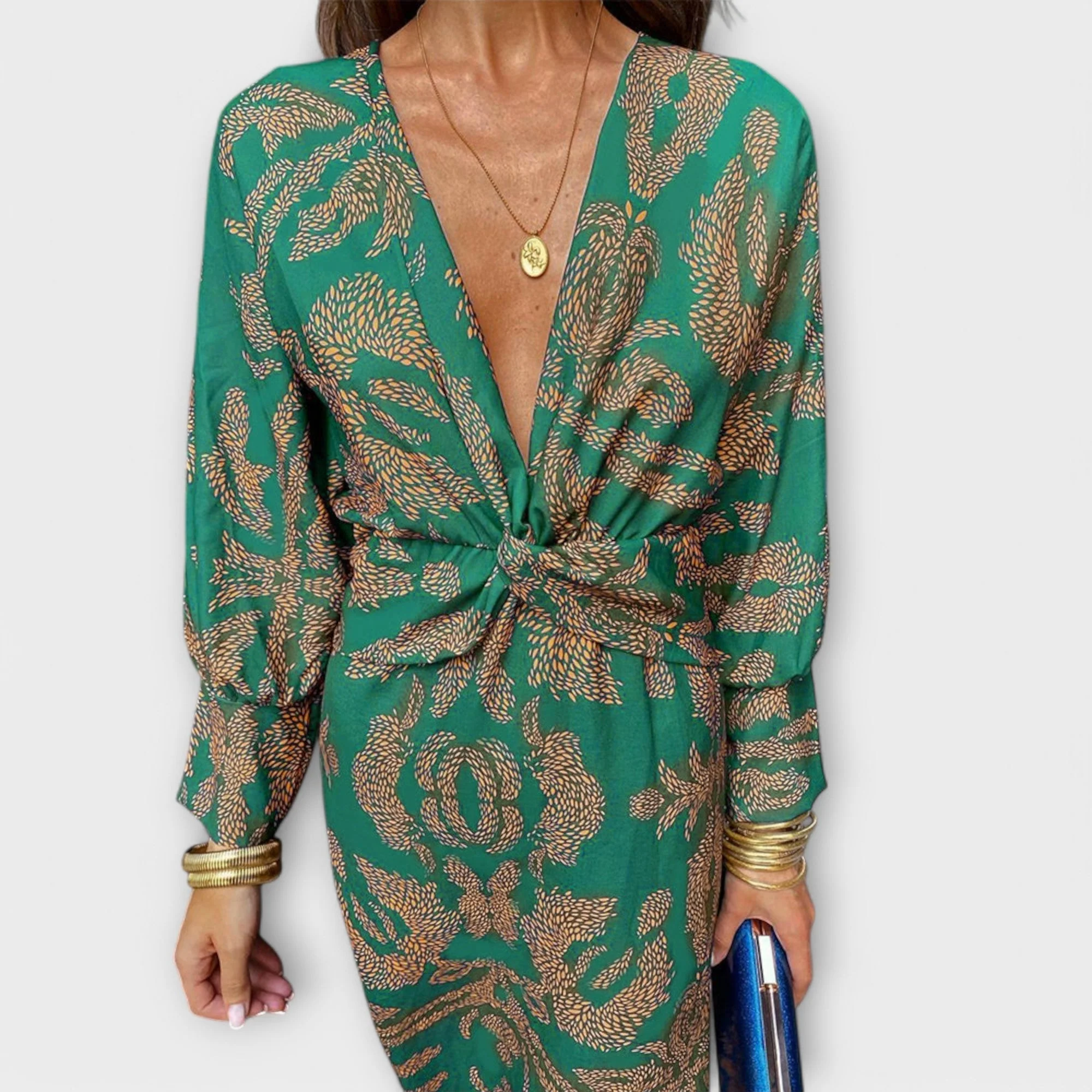 Oriana - Elegancka sukienka z długimi rękawami - Image 4