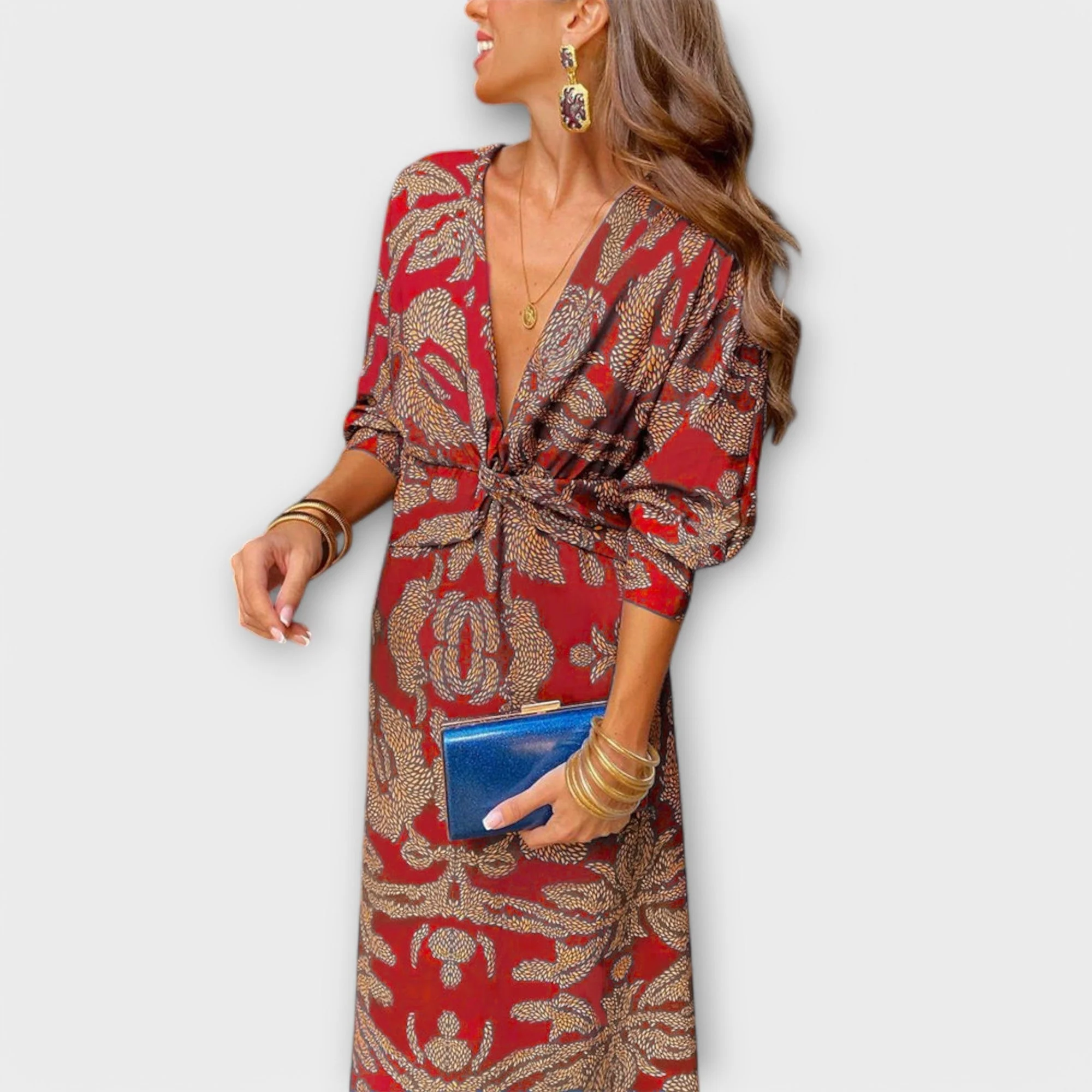 Oriana - Elegancka sukienka z długimi rękawami - Image 6