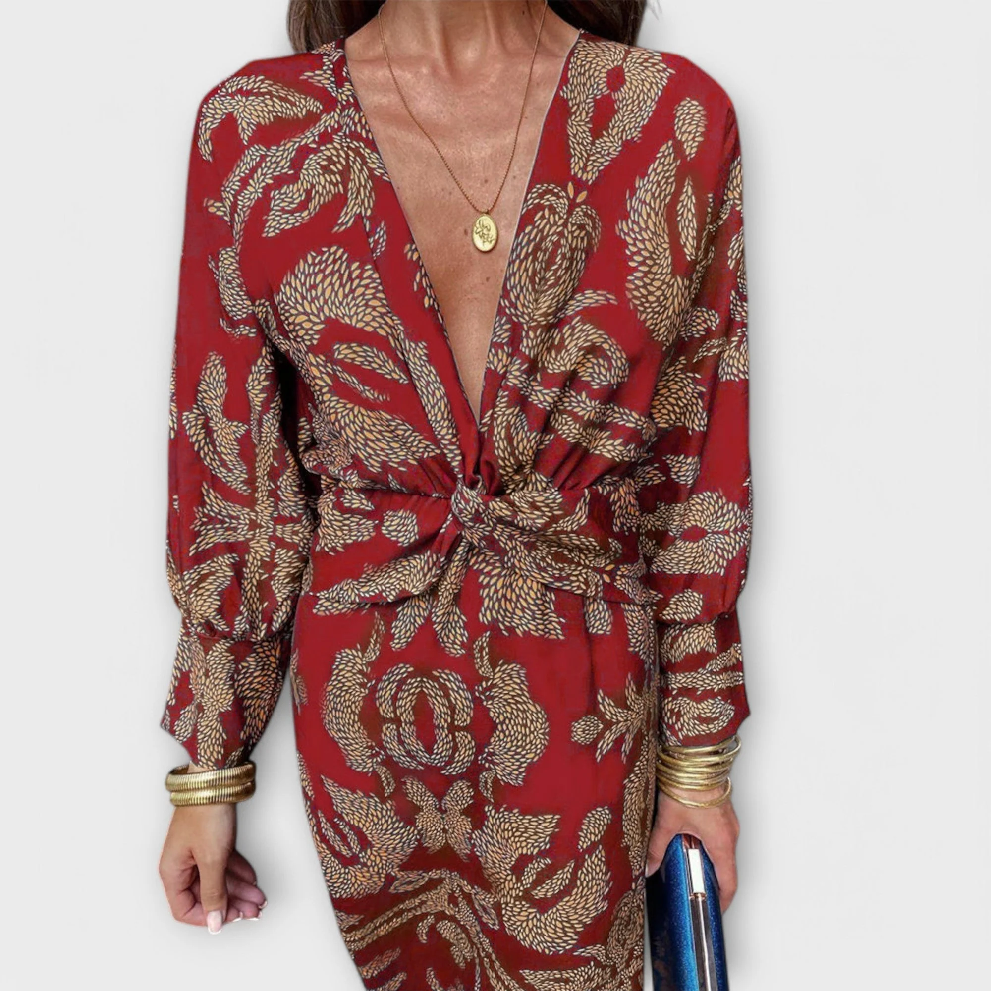 Oriana - Elegancka sukienka z długimi rękawami - Image 7