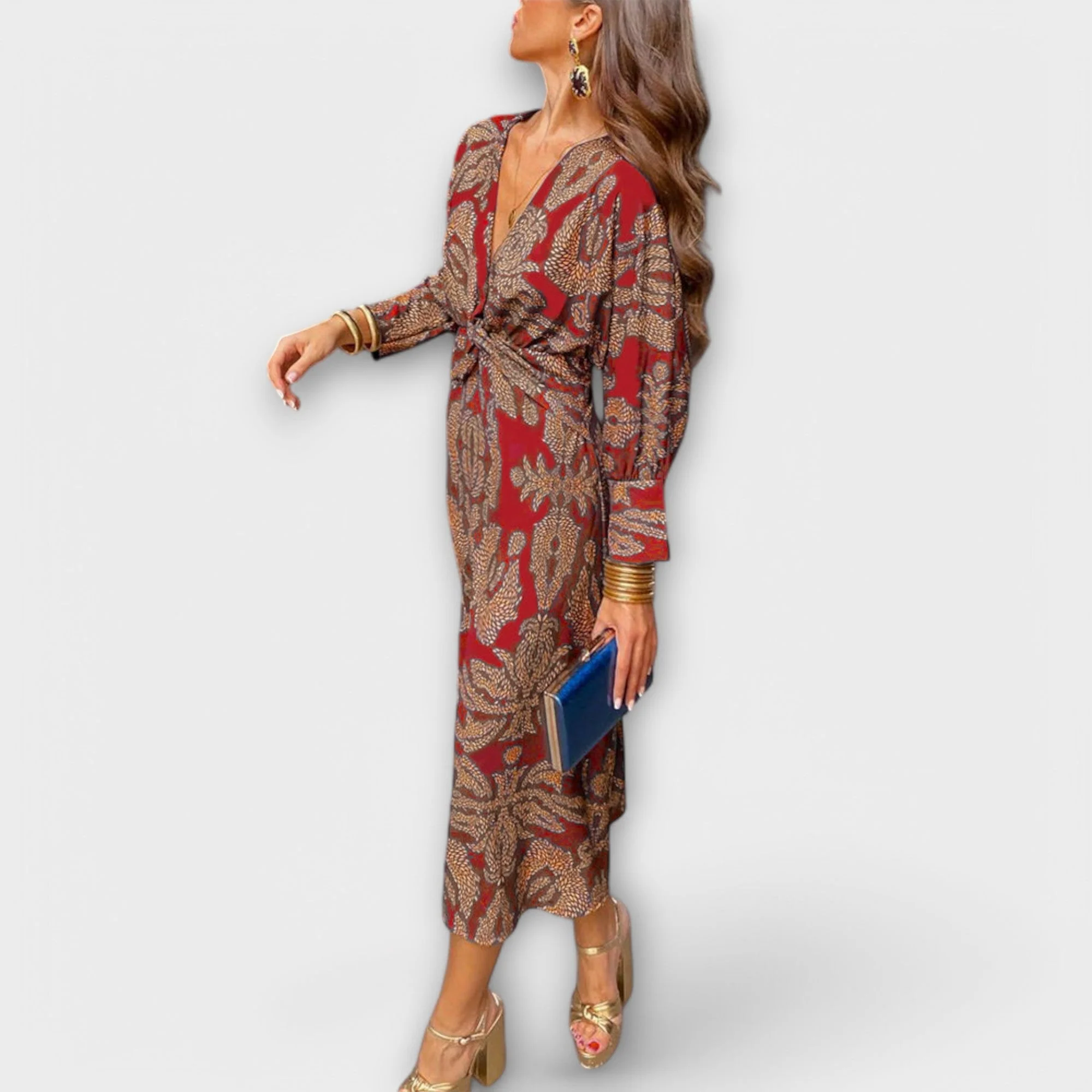 Oriana - Elegancka sukienka z długimi rękawami - Image 8