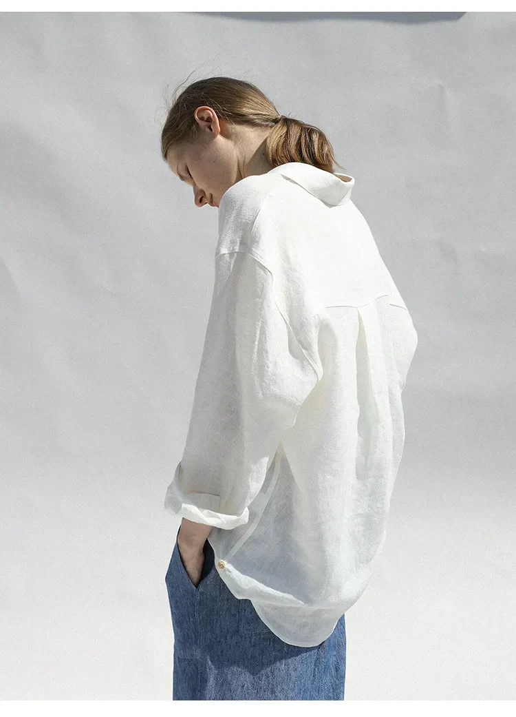 Oversize lniana koszula - Image 20