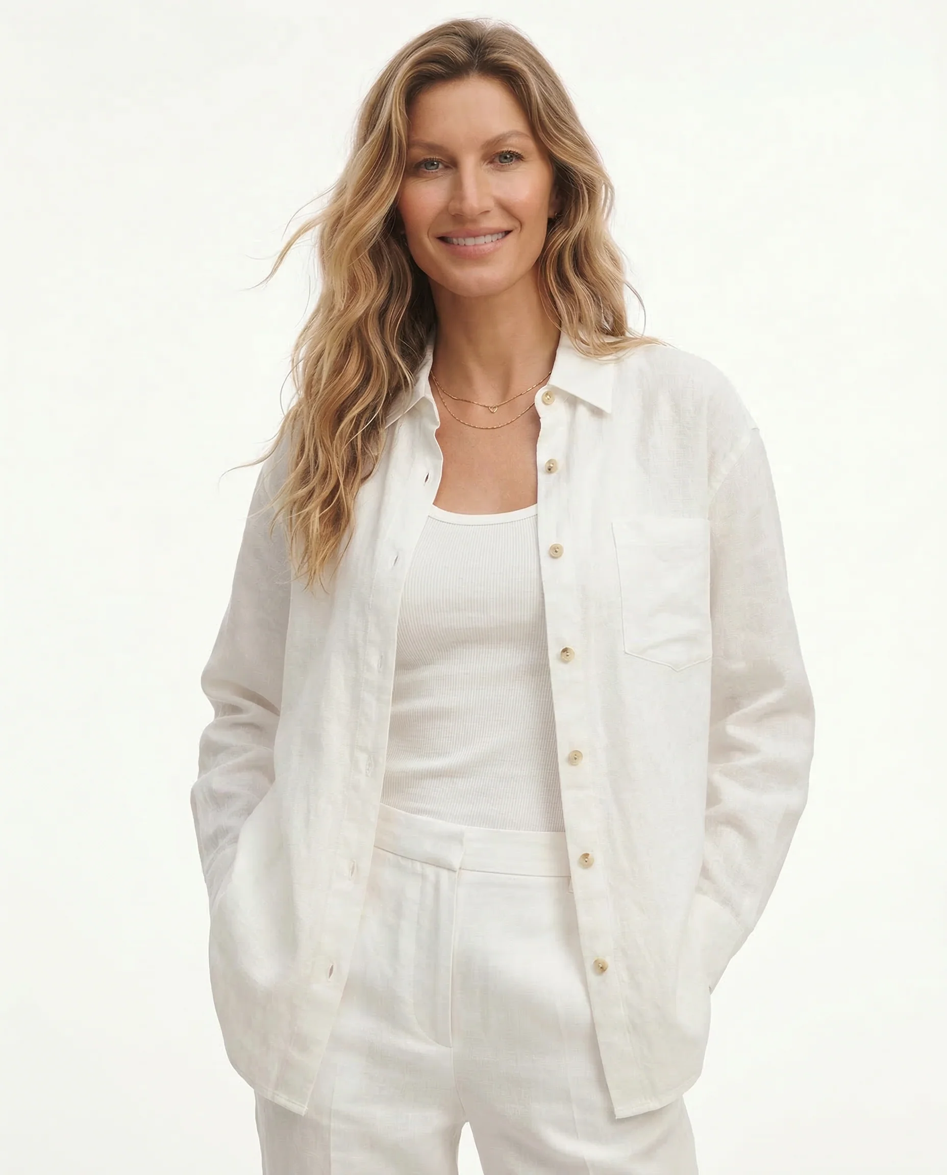 Oversize lniana koszula - Image 7