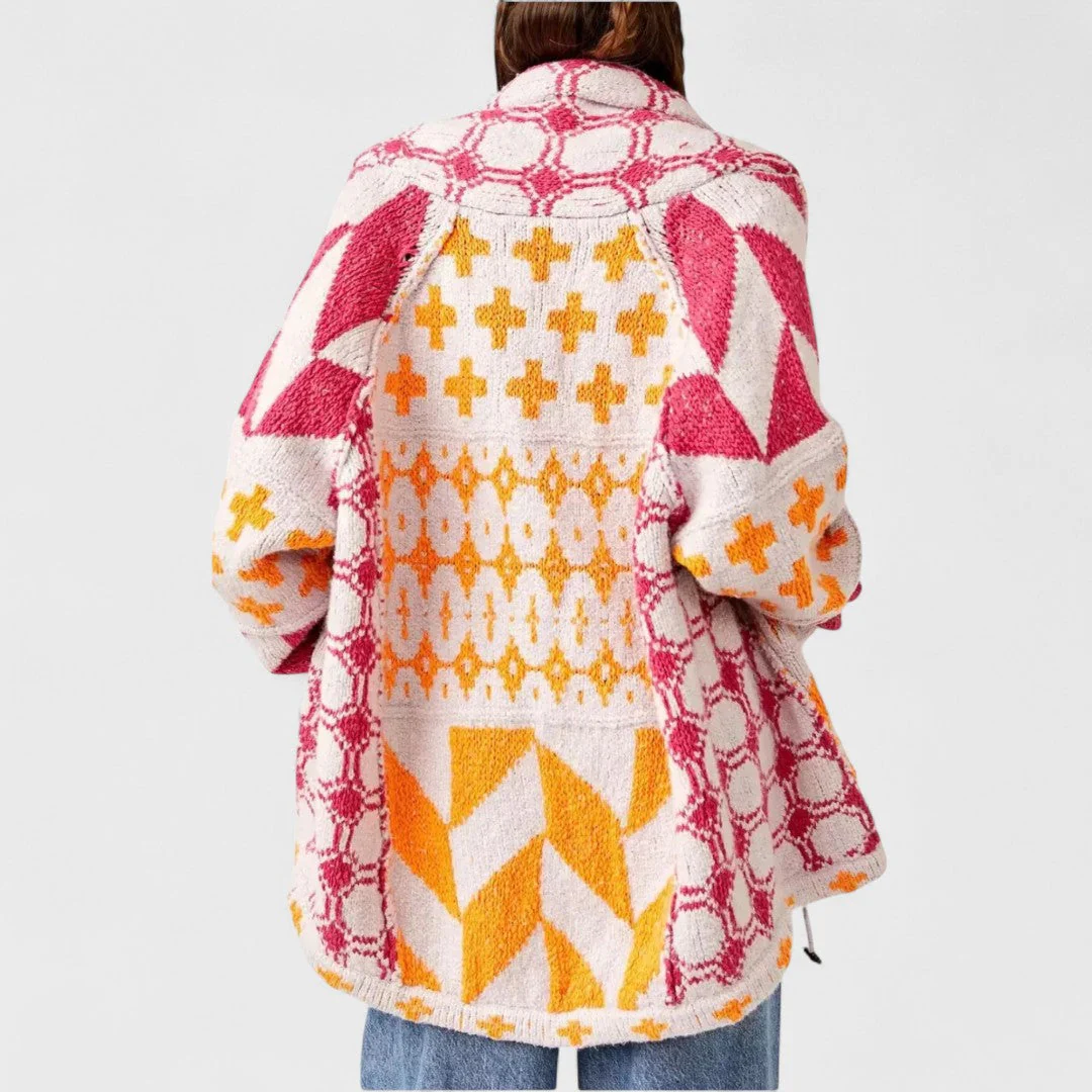 Portia - Kardigan vintage z kołnierzykiem button down i długim rękawem - Image 8