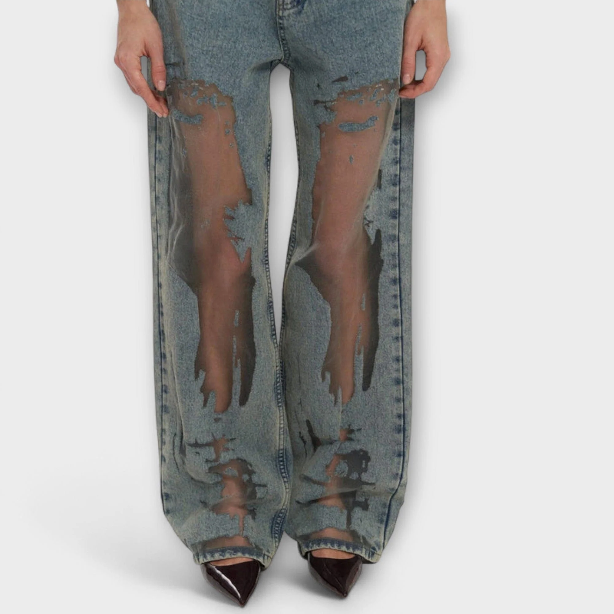 Rayne - Jeansy w Denim Blu Trasparente Trixie - Image 4